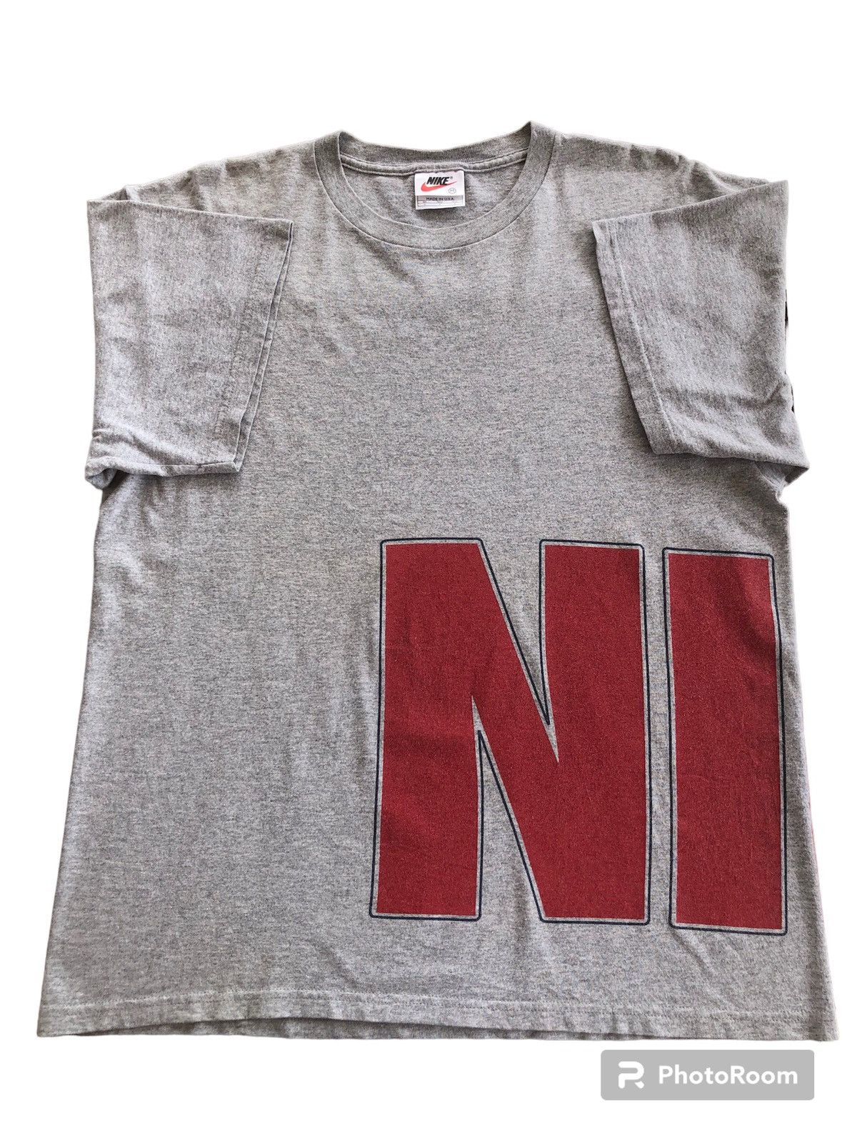 Nike Vintage 90s Nike Big Side Spellout T-Shirt Size US M / EU 48-50 / 2 - 6 Thumbnail