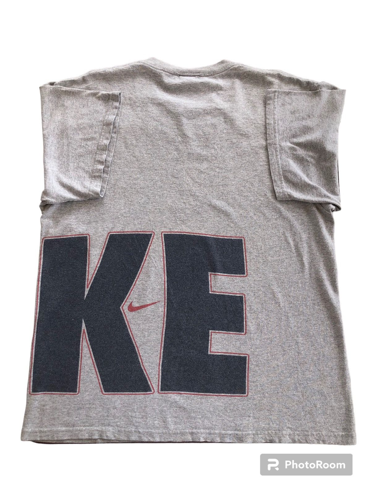Nike Vintage 90s Nike Big Side Spellout T-Shirt Size US M / EU 48-50 / 2 - 8 Thumbnail