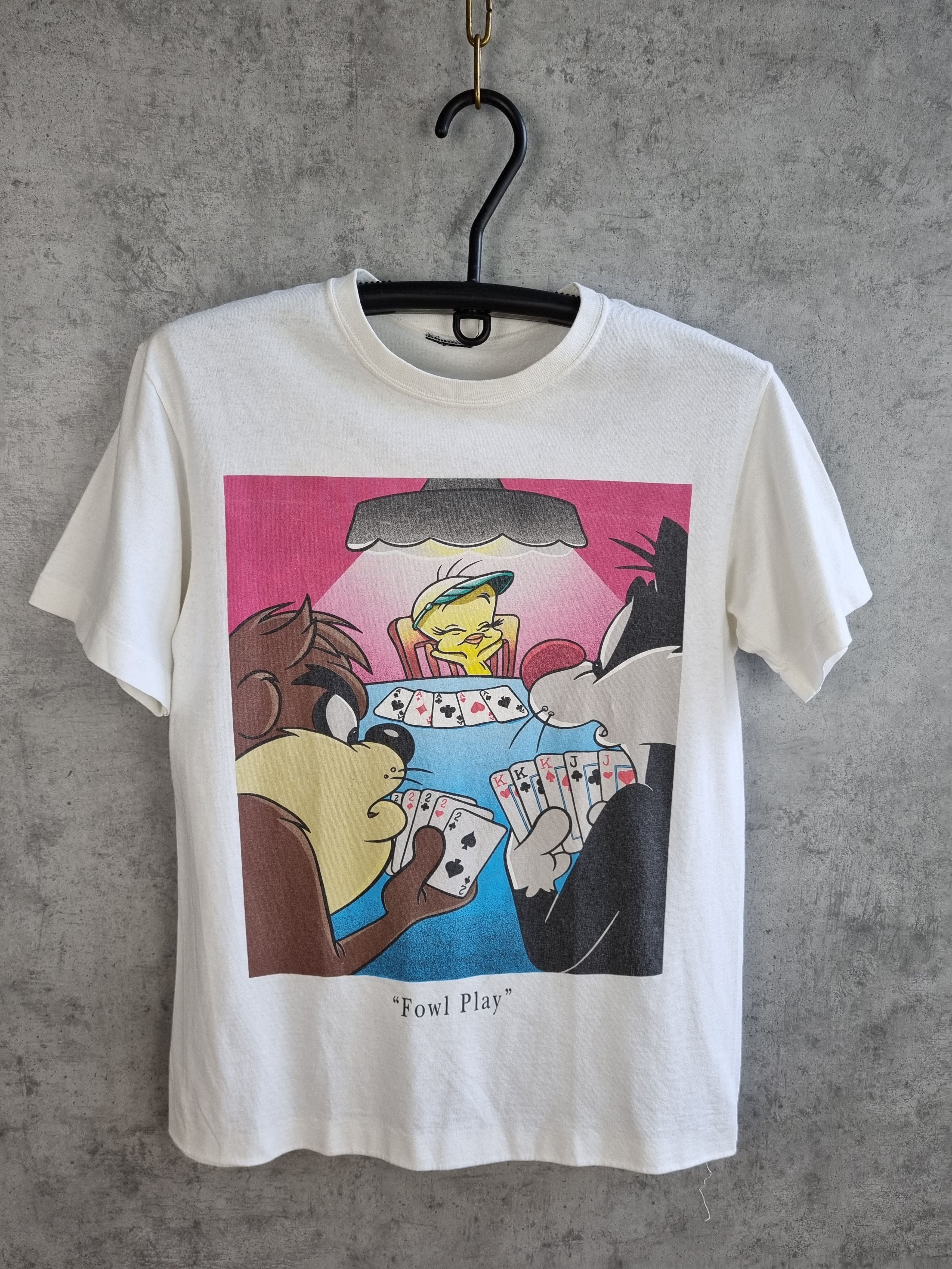Cartoon Network × Vintage × Warner Bros Single stitch 90s LOONEY TUNES Tweety TAZ Tee shirt Size US M / EU 48-50 / 2 - 7 Thumbnail