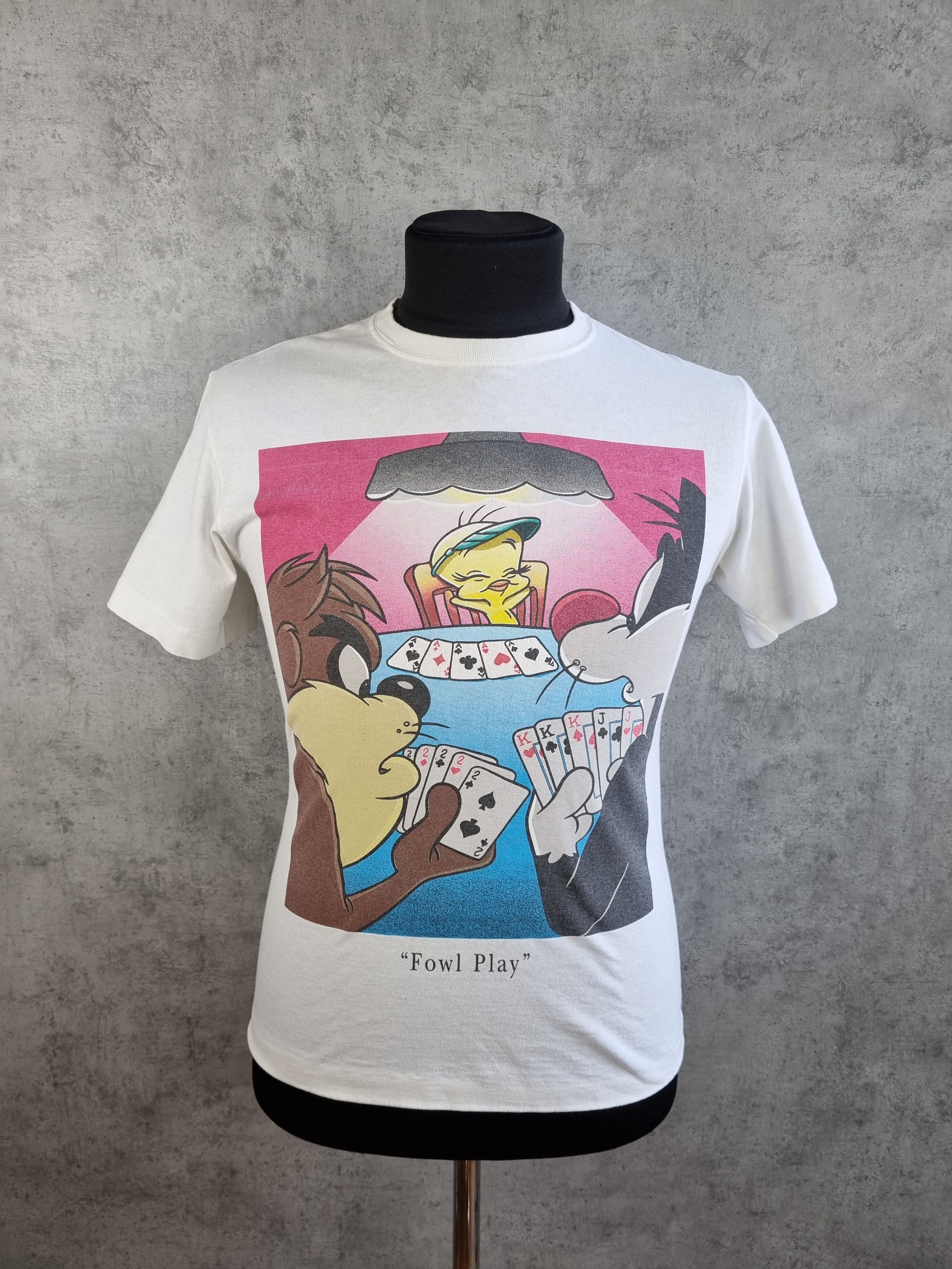 Cartoon Network × Vintage × Warner Bros Single stitch 90s LOONEY TUNES Tweety TAZ Tee shirt Size US M / EU 48-50 / 2 - 4 Thumbnail