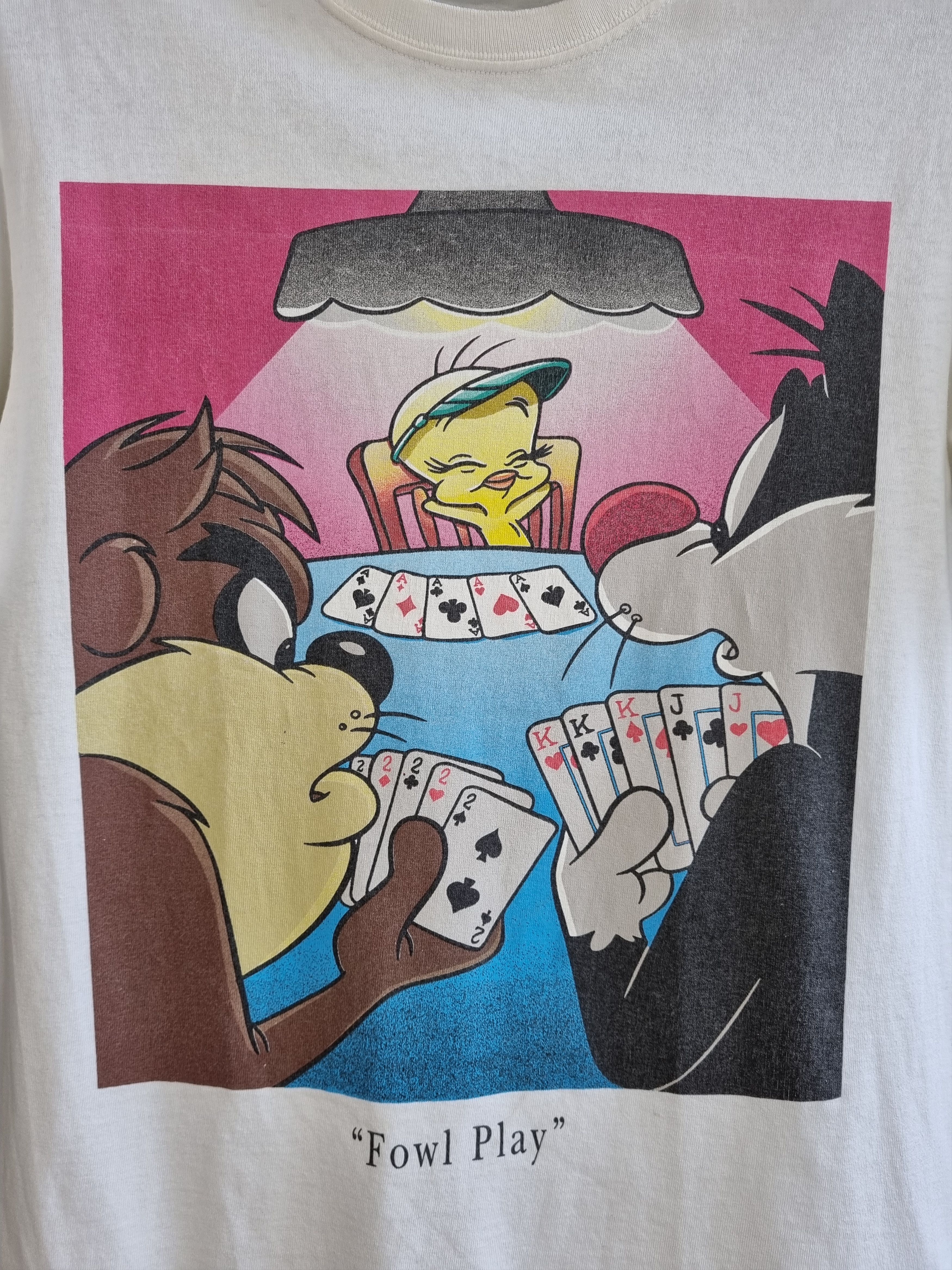 Cartoon Network × Vintage × Warner Bros Single stitch 90s LOONEY TUNES Tweety TAZ Tee shirt Size US M / EU 48-50 / 2 - 3 Thumbnail