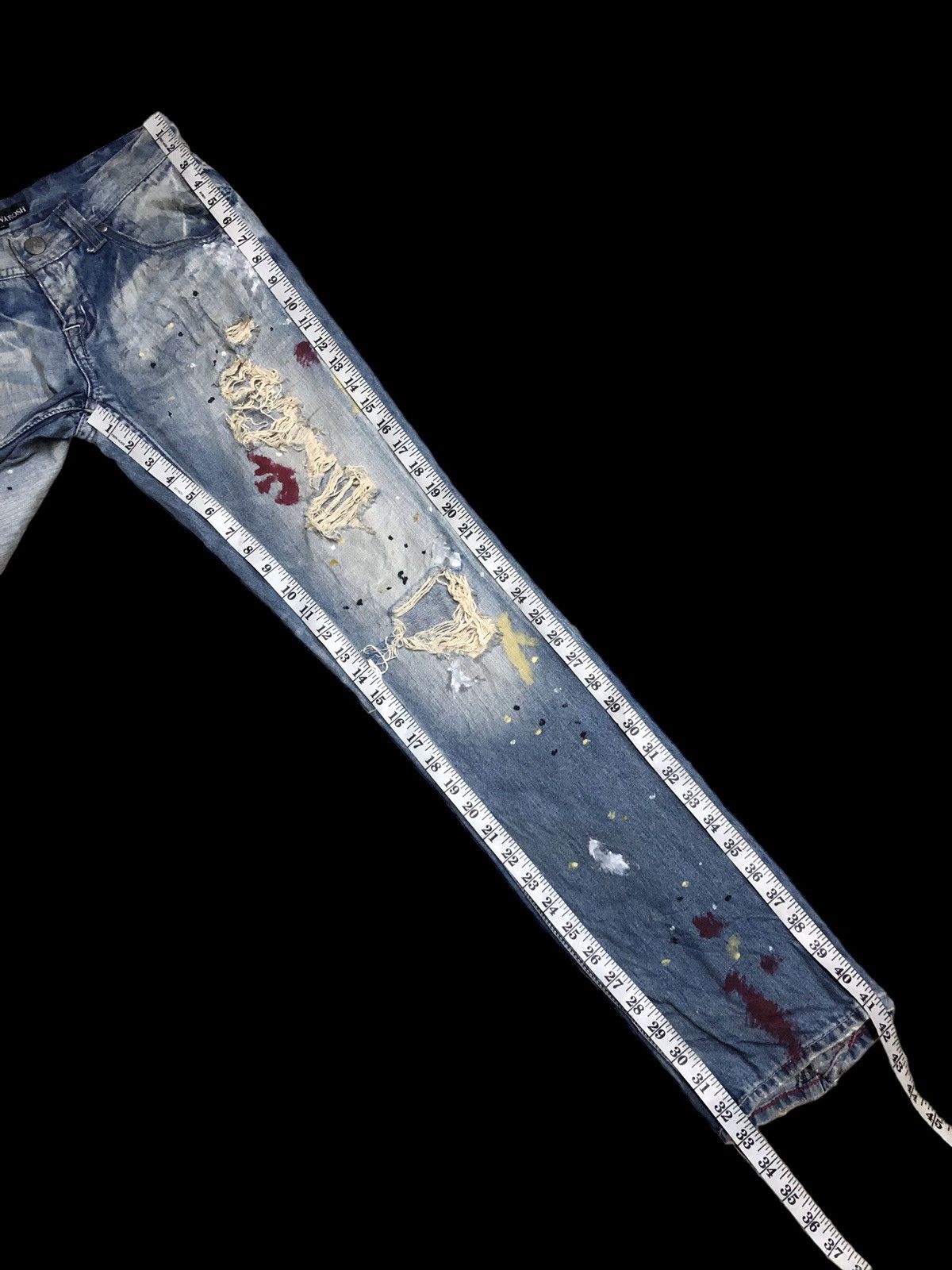 Other VAROSH SPLATTER DISTRESSED JEANS Size 30" / US 8 / IT 44 - 8 Thumbnail