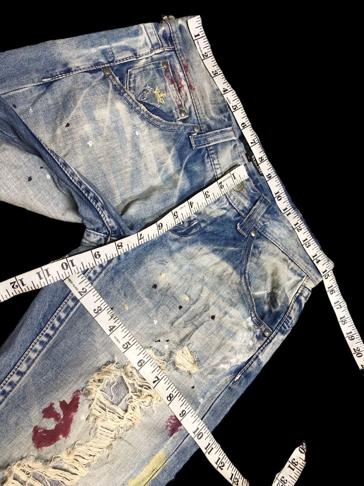 Other VAROSH SPLATTER DISTRESSED JEANS Size 30" / US 8 / IT 44 - 10 Thumbnail