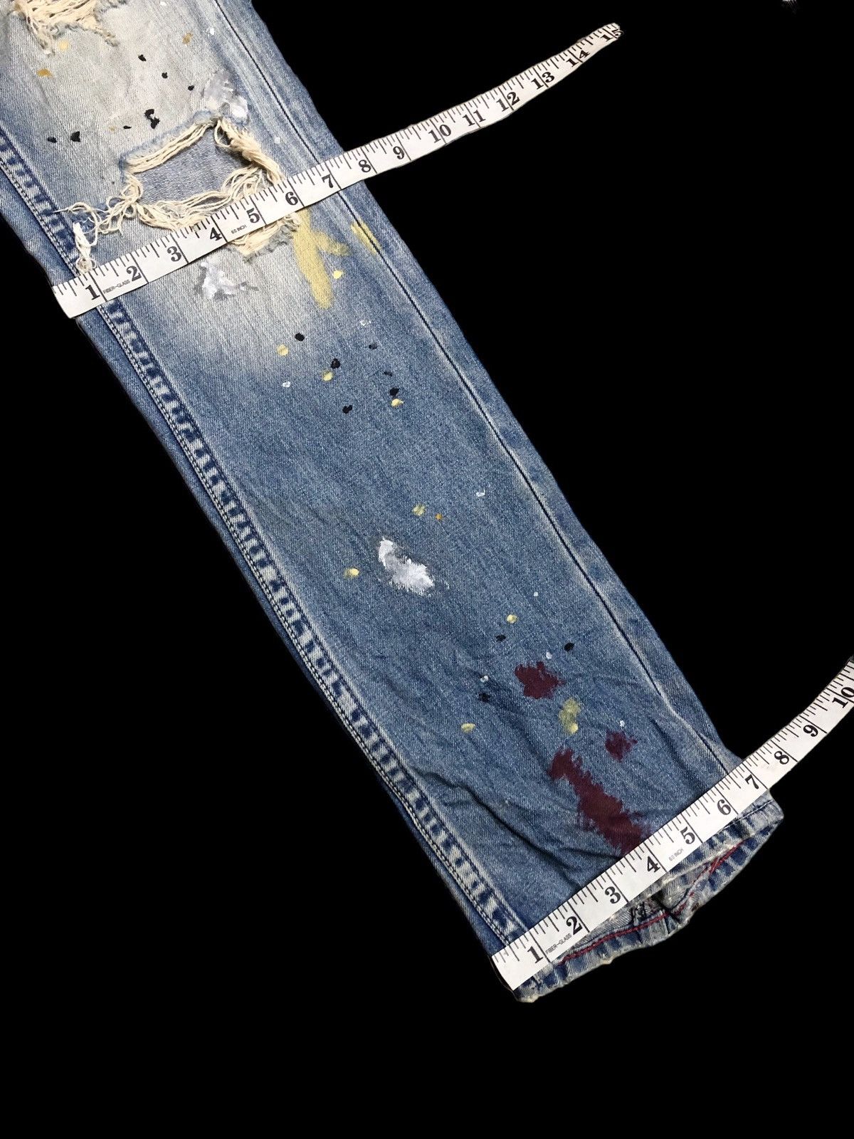 Other VAROSH SPLATTER DISTRESSED JEANS Size 30" / US 8 / IT 44 - 9 Thumbnail