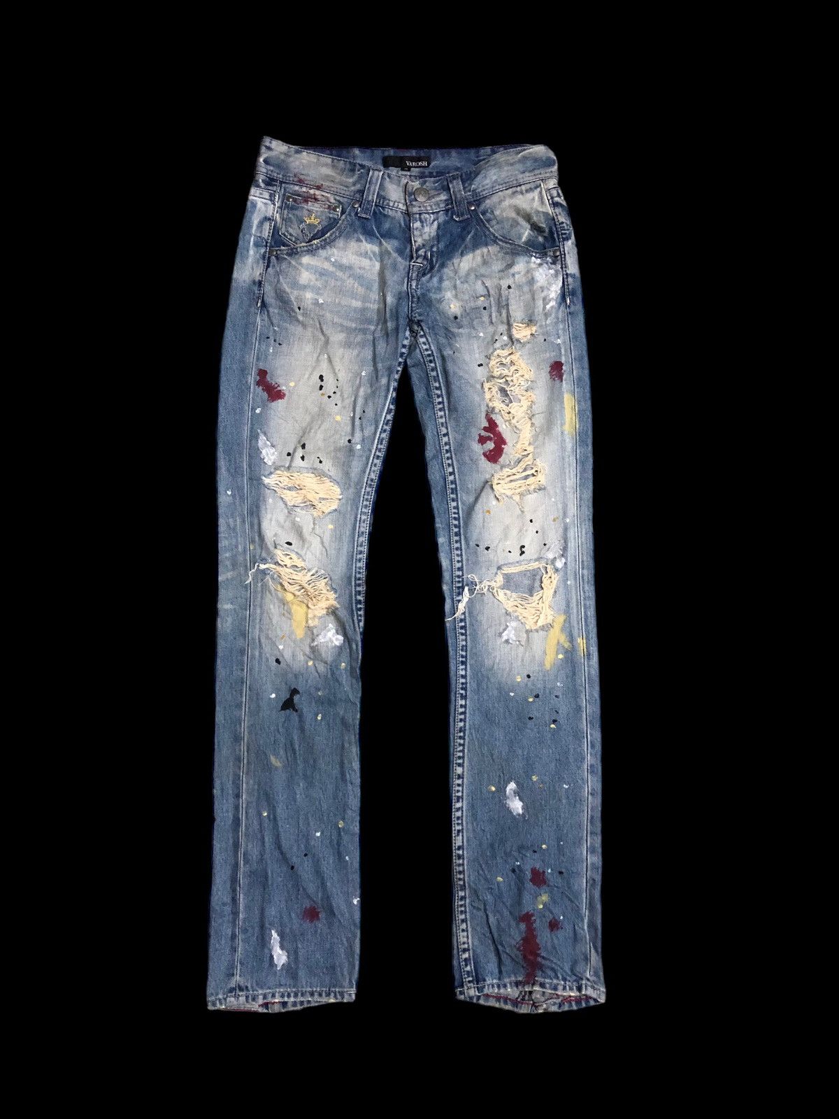 Other VAROSH SPLATTER DISTRESSED JEANS Size 30" / US 8 / IT 44 - 1 Thumbnail