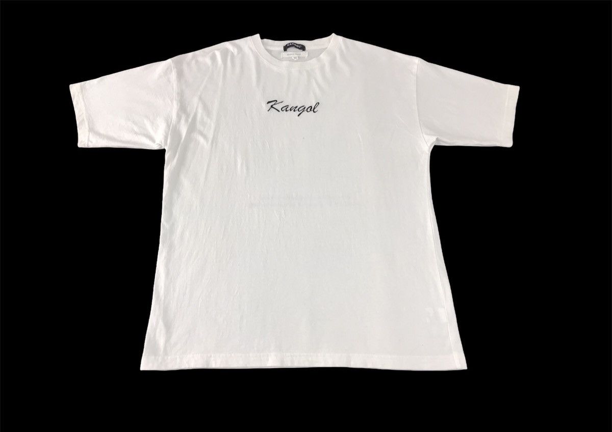 image of Anchor Blue x Kangol Anchor Smith Embroidery Logo T-Shirt Tee Size L in White, Men's