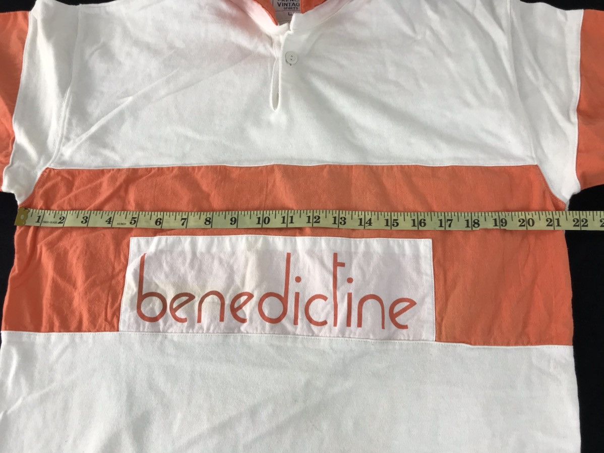 Japanese Brand × Vintage French Vintage Sport Benedictine Colour Block Polo Tee Size US L / EU 52-54 / 3 - 6 Thumbnail