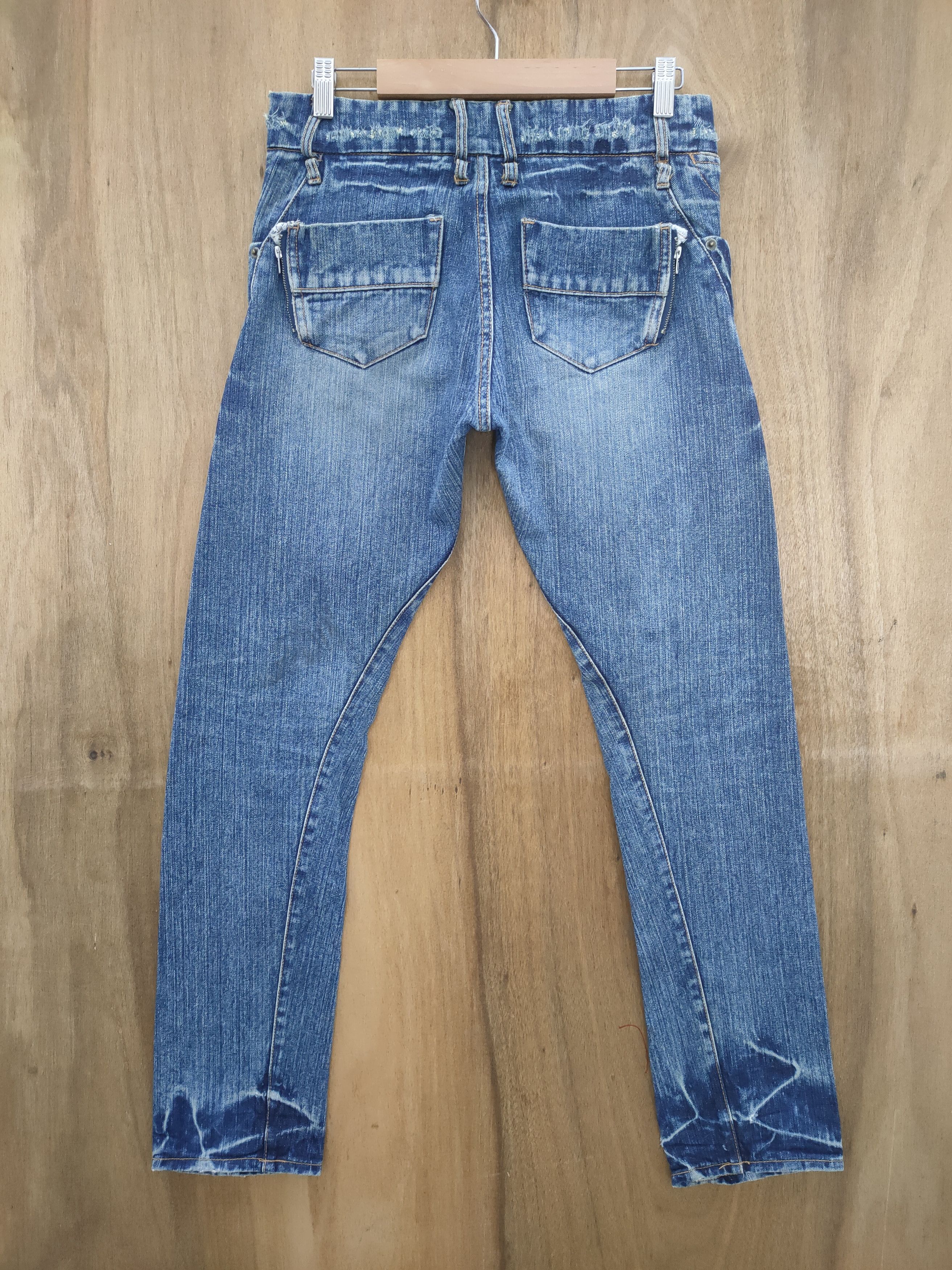 Japanese Brand DISTRESSED DENIM TETTSUP JEANS FADED RIPPED PANTS Size US 28 / EU 44 - 9 Thumbnail