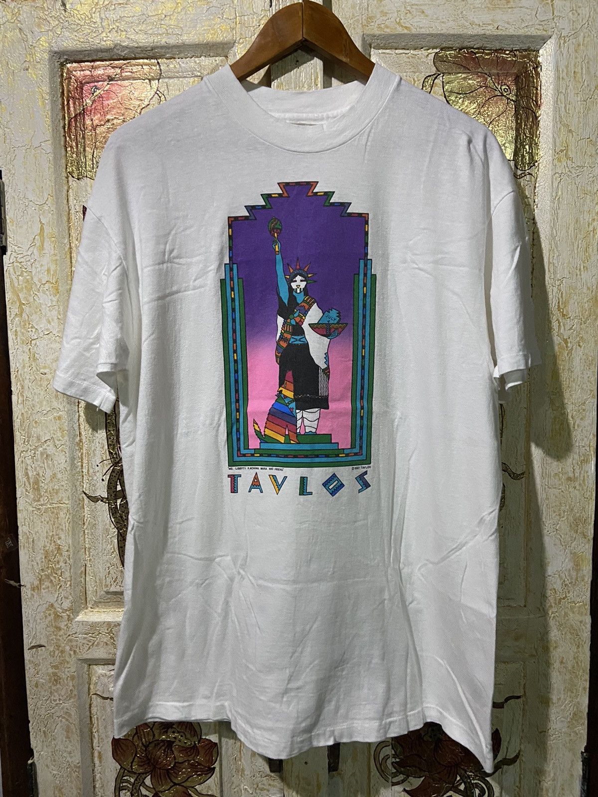 80s Art Tavlos Artist kachina mana and friend M L