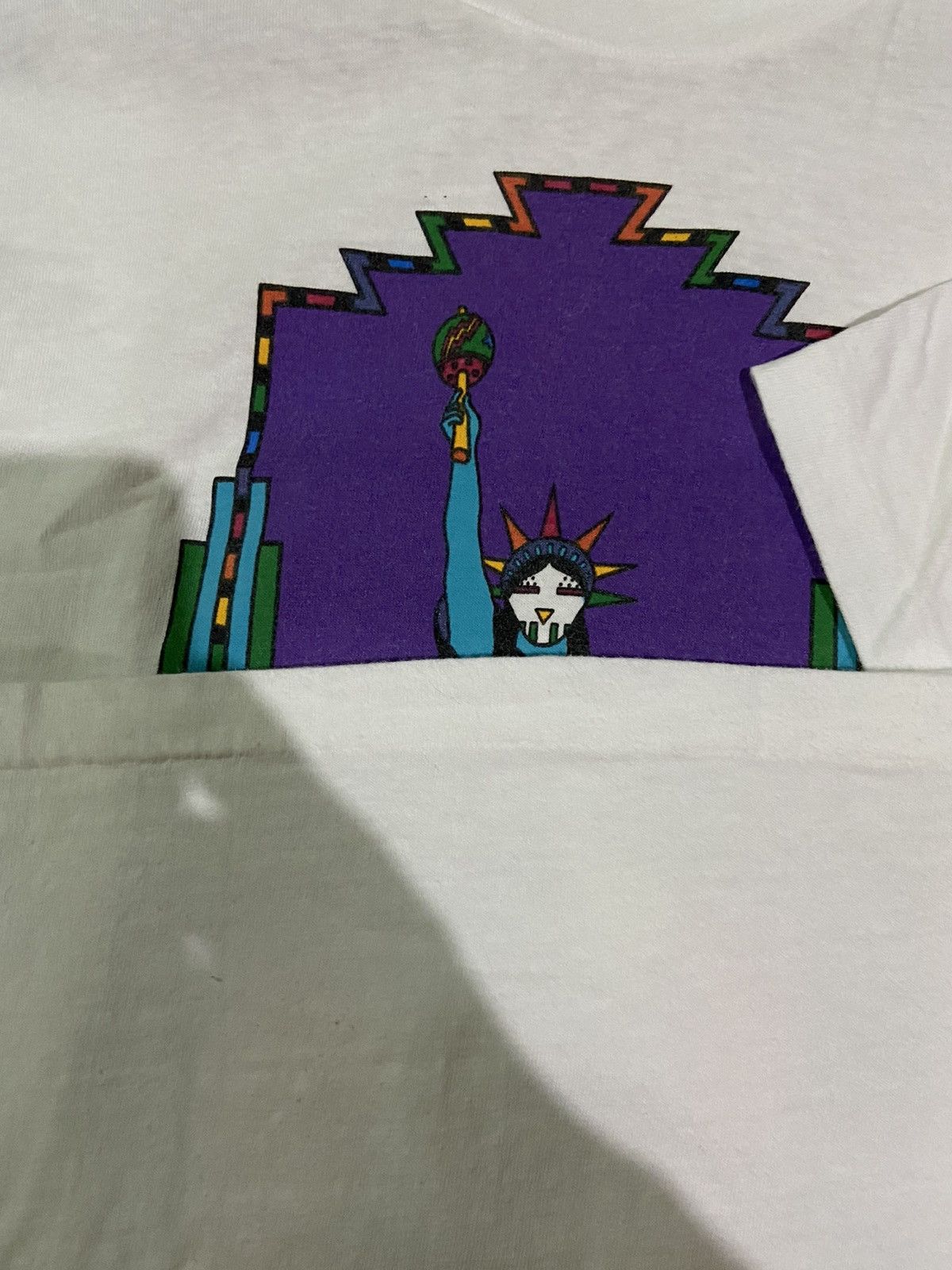 Fuck Art, Make Tees × Vintage 80s Art Tavlos Artist Ms.liberty kachina mana and friend M L Size US L / EU 52-54 / 3 - 9 Thumbnail