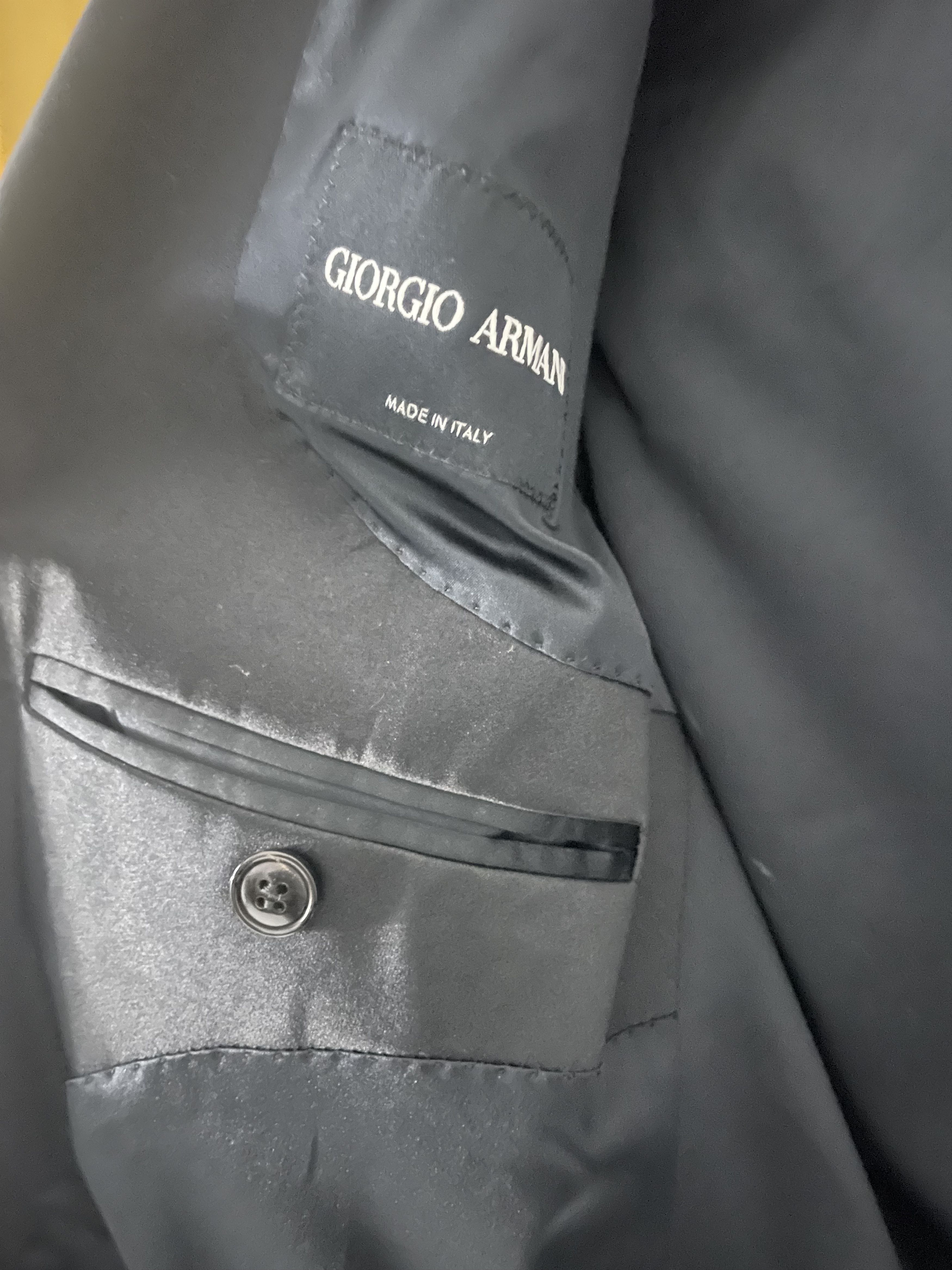 Giorgio Armani Armani Double Breasted Shawl Blazer Size 40R - 4 Thumbnail