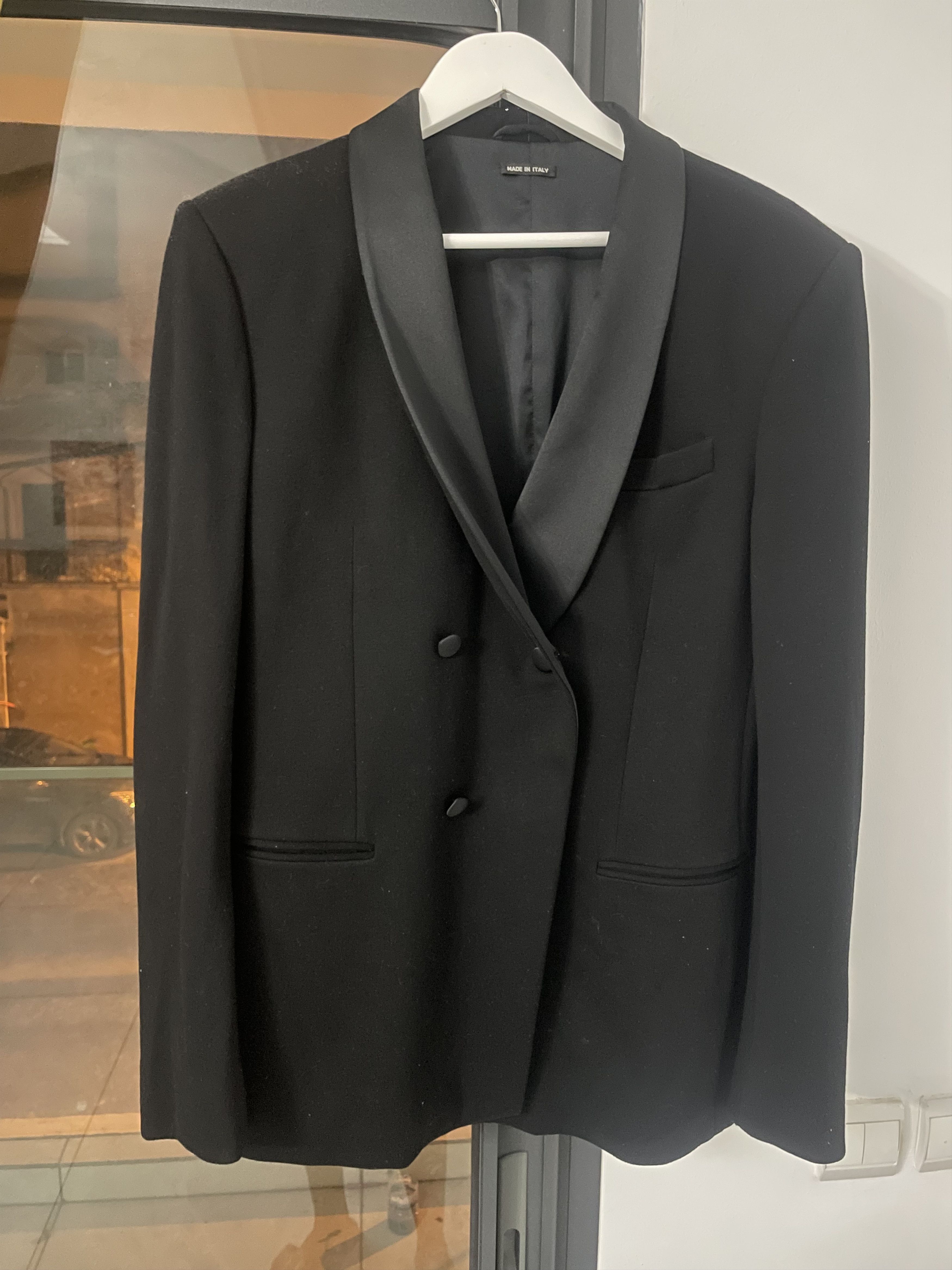 Giorgio Armani Armani Double Breasted Shawl Blazer Size 40R - 2 Thumbnail