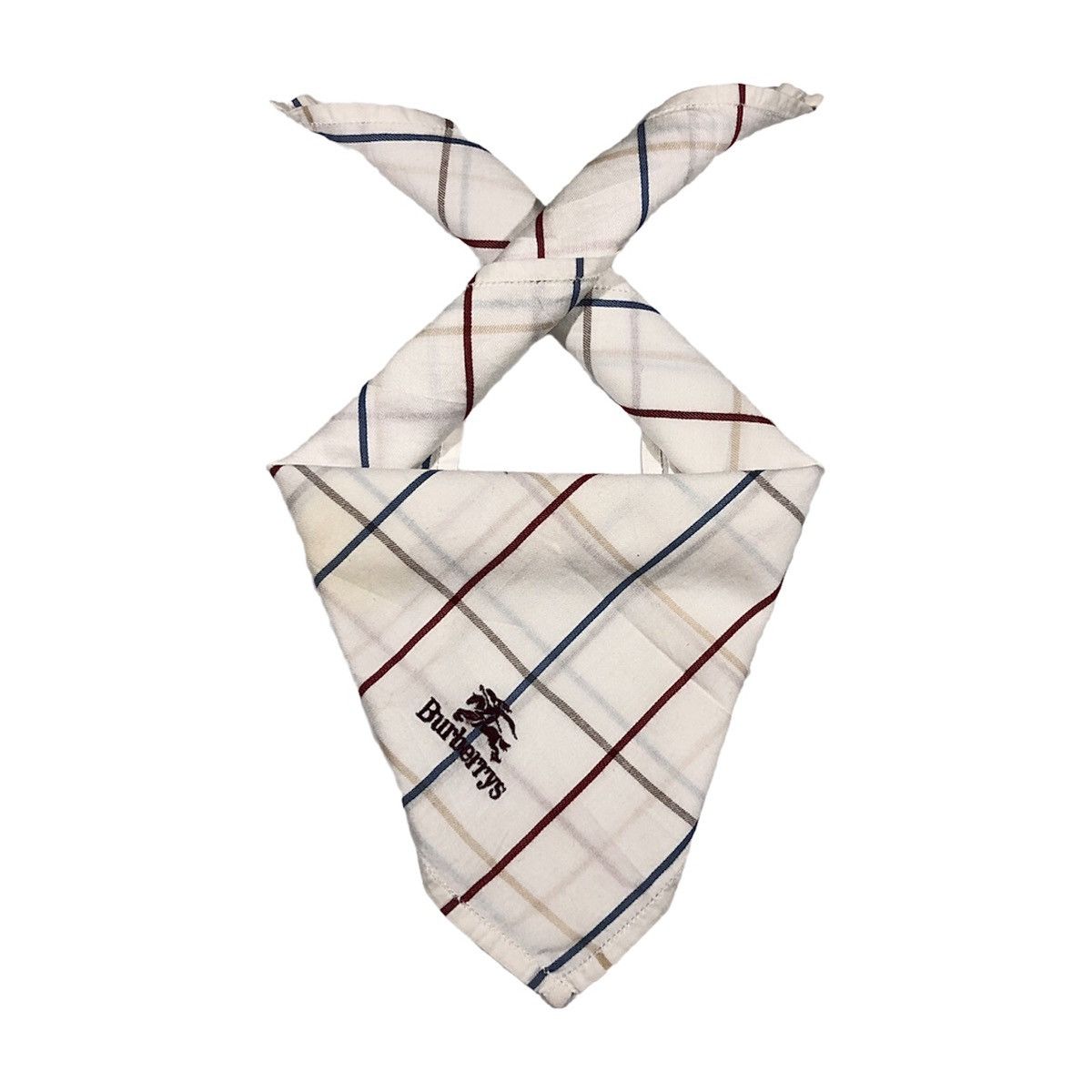 Burberry Burberrys Designer Checkered Handkerchief Pocketsquare Size ONE SIZE - 1 Thumbnail