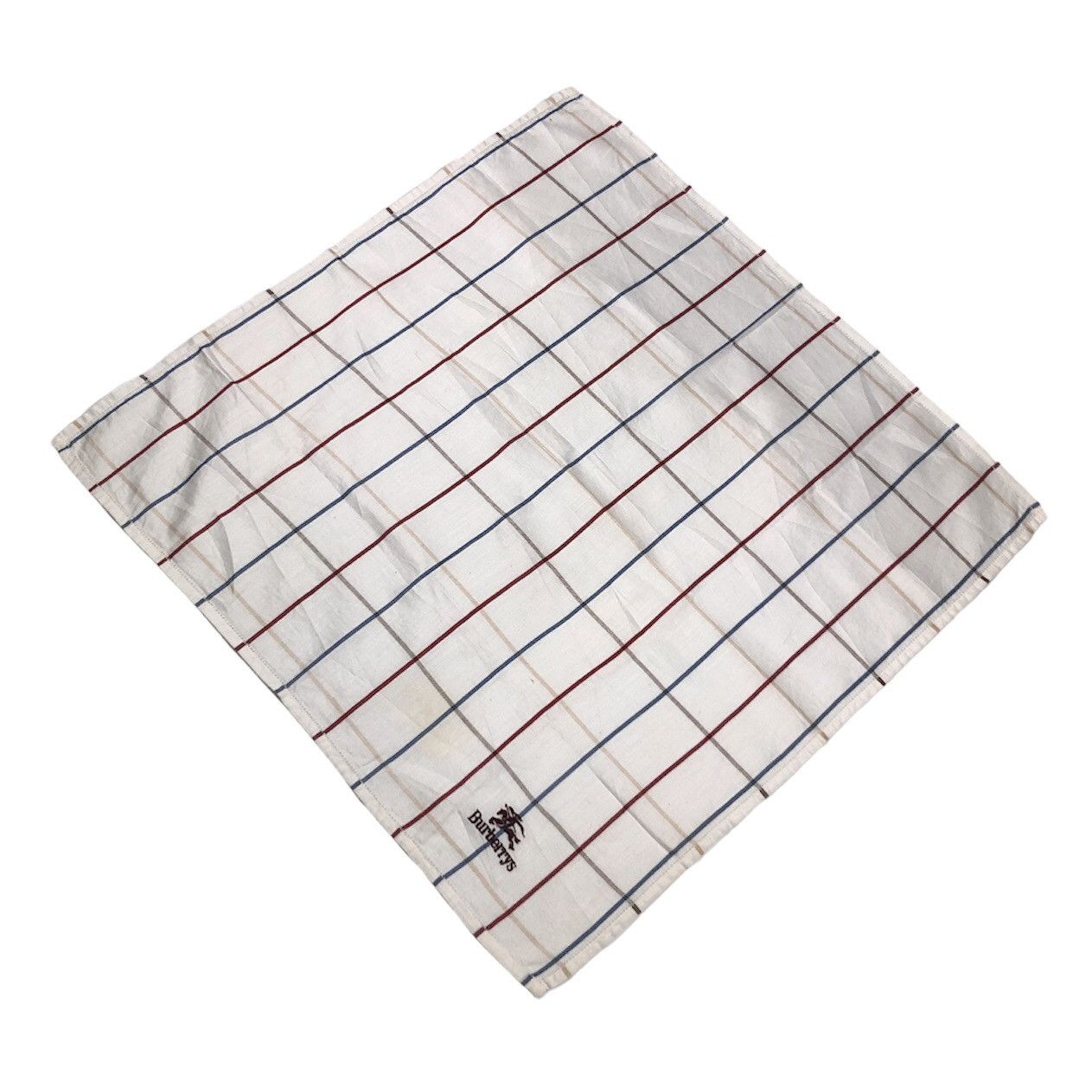 Burberry Burberrys Designer Checkered Handkerchief Pocketsquare Size ONE SIZE - 3 Thumbnail