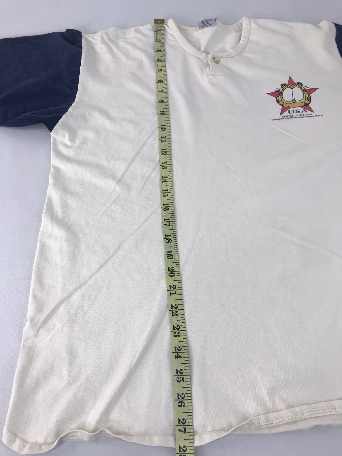 Vintage Vintage 90s Garfield Bored In The Usa Big Logo T-shirt Size US L / EU 52-54 / 3 - 7 Thumbnail