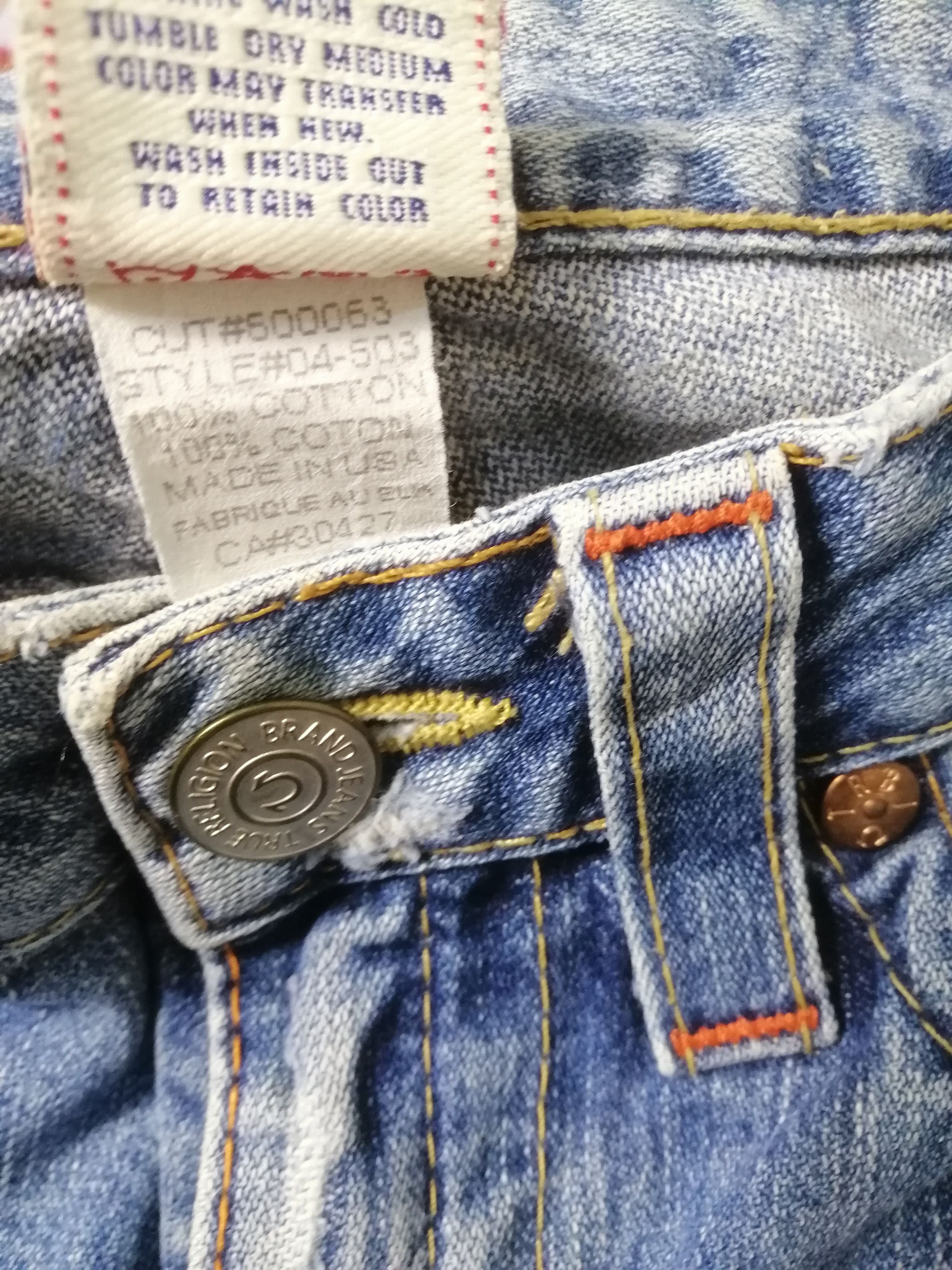 True Religion × Vintage Vintage True Religion Distressed Bootcut Jeans Size US 30 / EU 46 - 8 Thumbnail