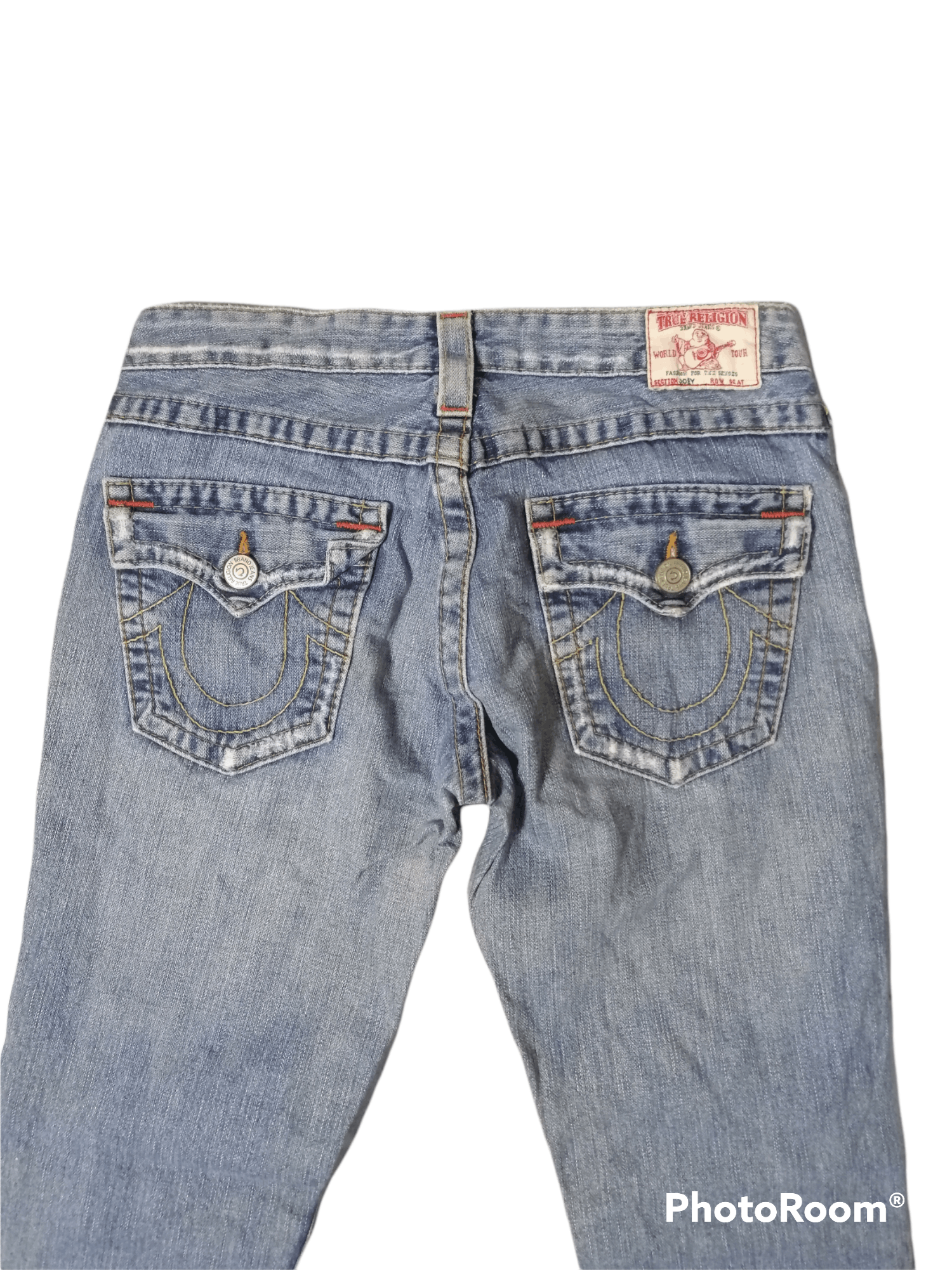 True Religion × Vintage Vintage True Religion Distressed Bootcut Jeans Size US 30 / EU 46 - 5 Thumbnail