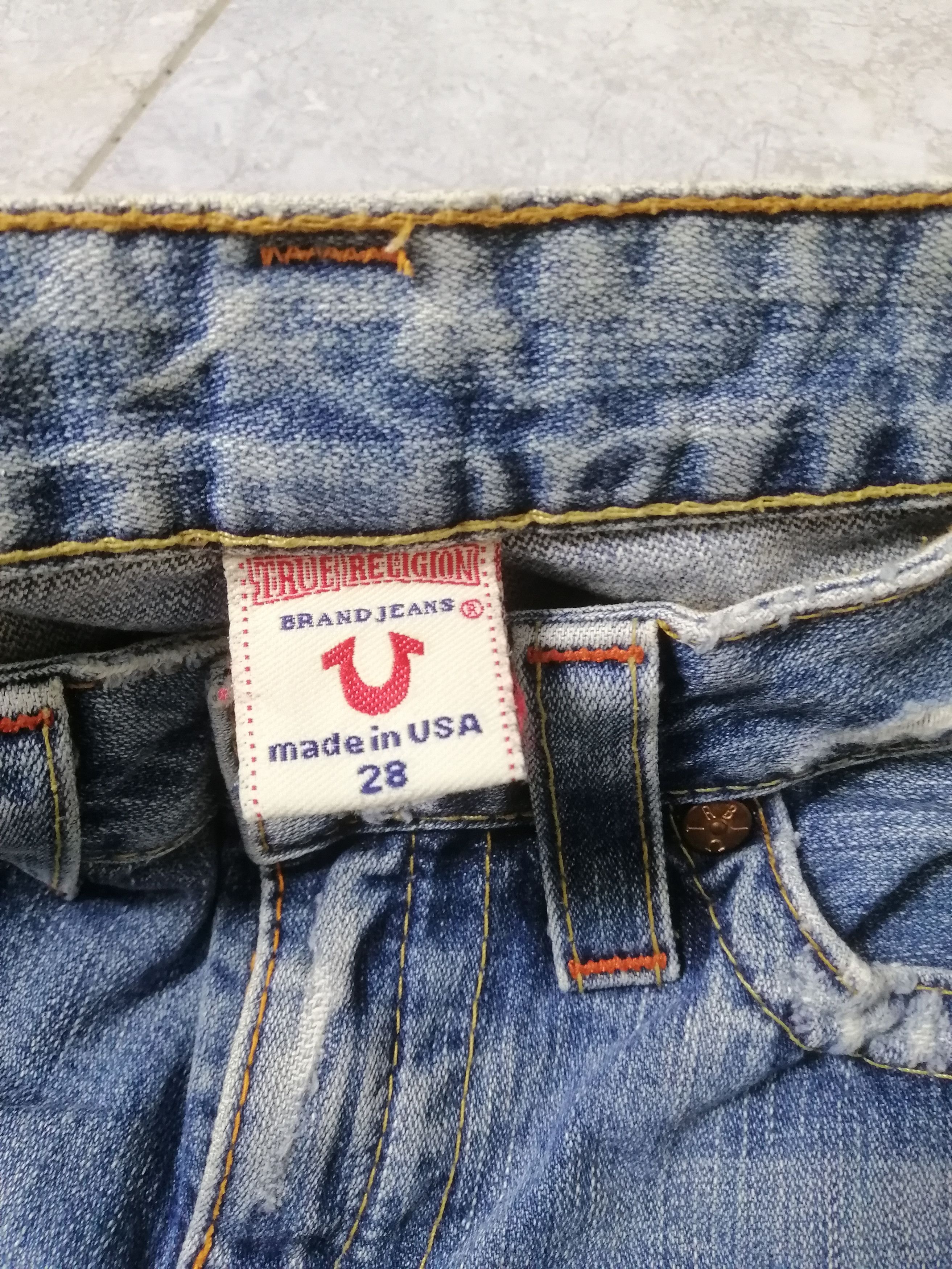 True Religion × Vintage Vintage True Religion Distressed Bootcut Jeans Size US 30 / EU 46 - 7 Thumbnail