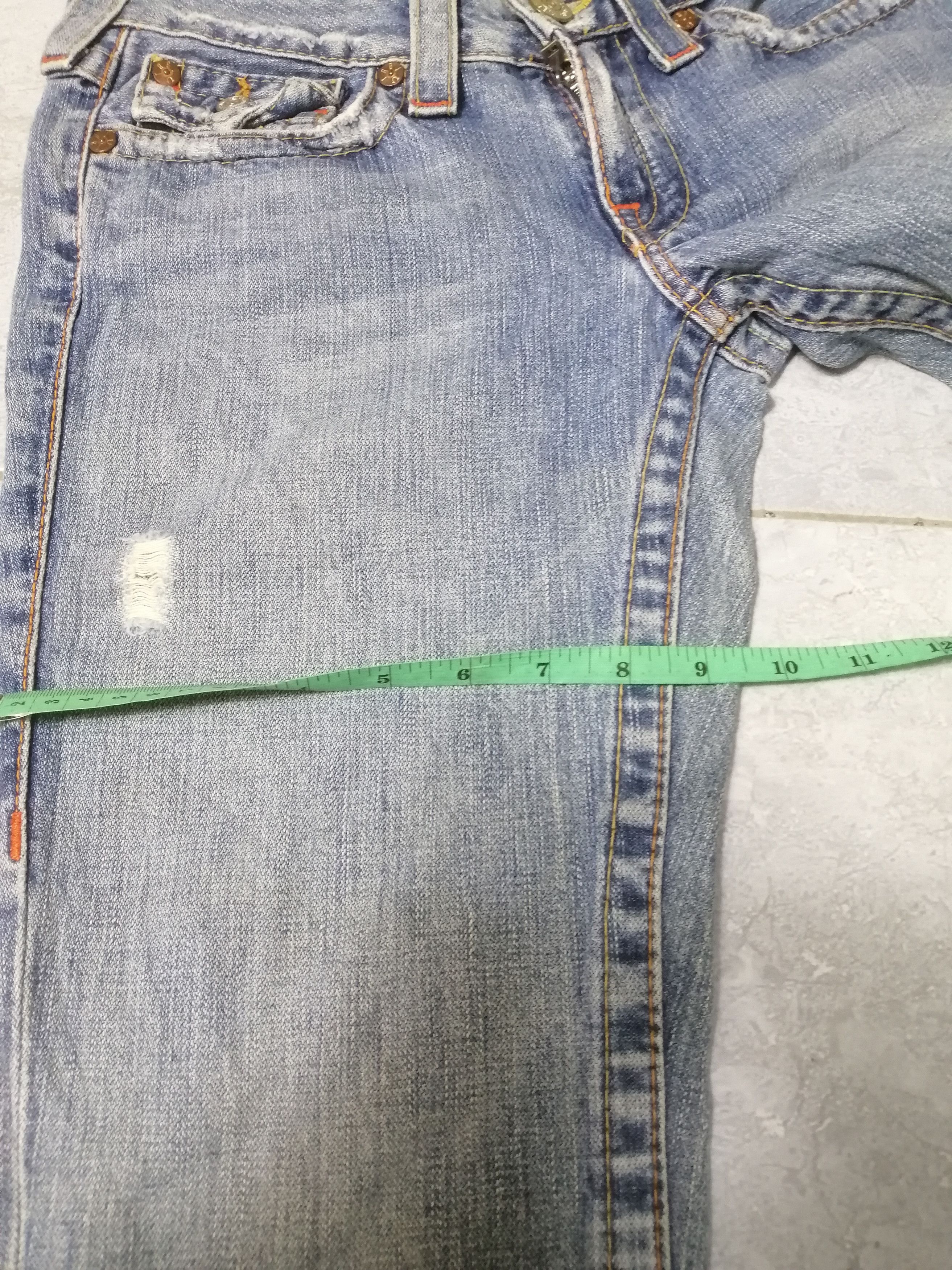 True Religion × Vintage Vintage True Religion Distressed Bootcut Jeans Size US 30 / EU 46 - 12 Thumbnail
