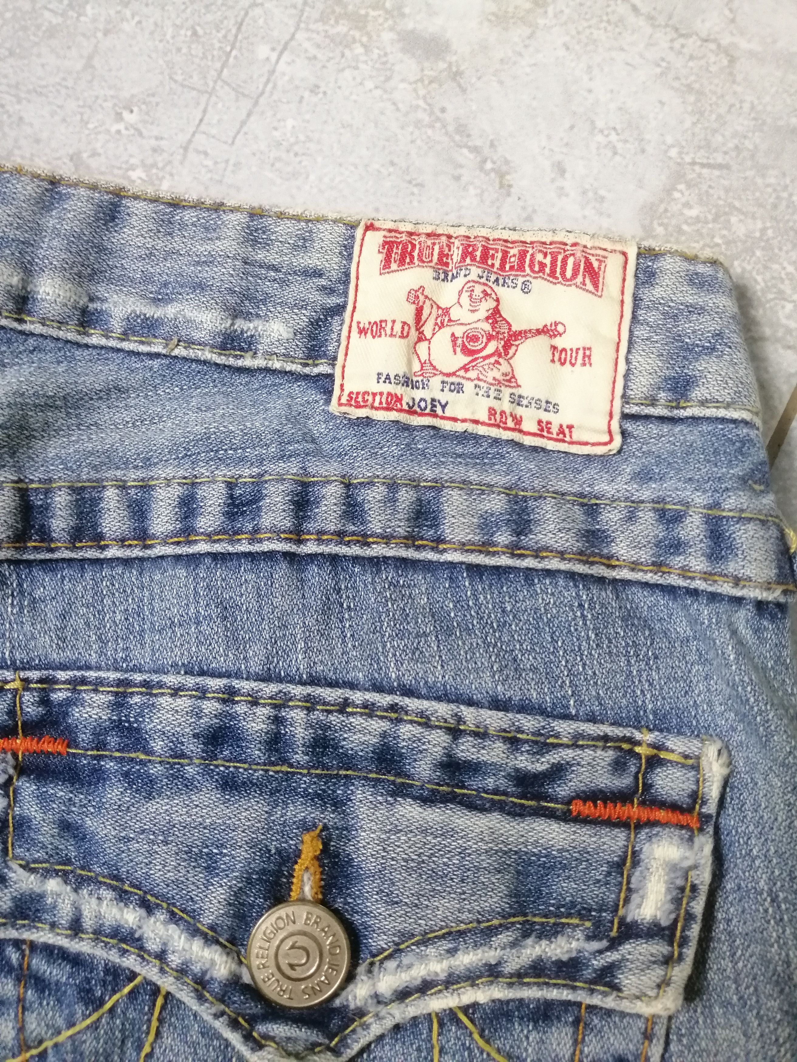 True Religion × Vintage Vintage True Religion Distressed Bootcut Jeans Size US 30 / EU 46 - 6 Thumbnail