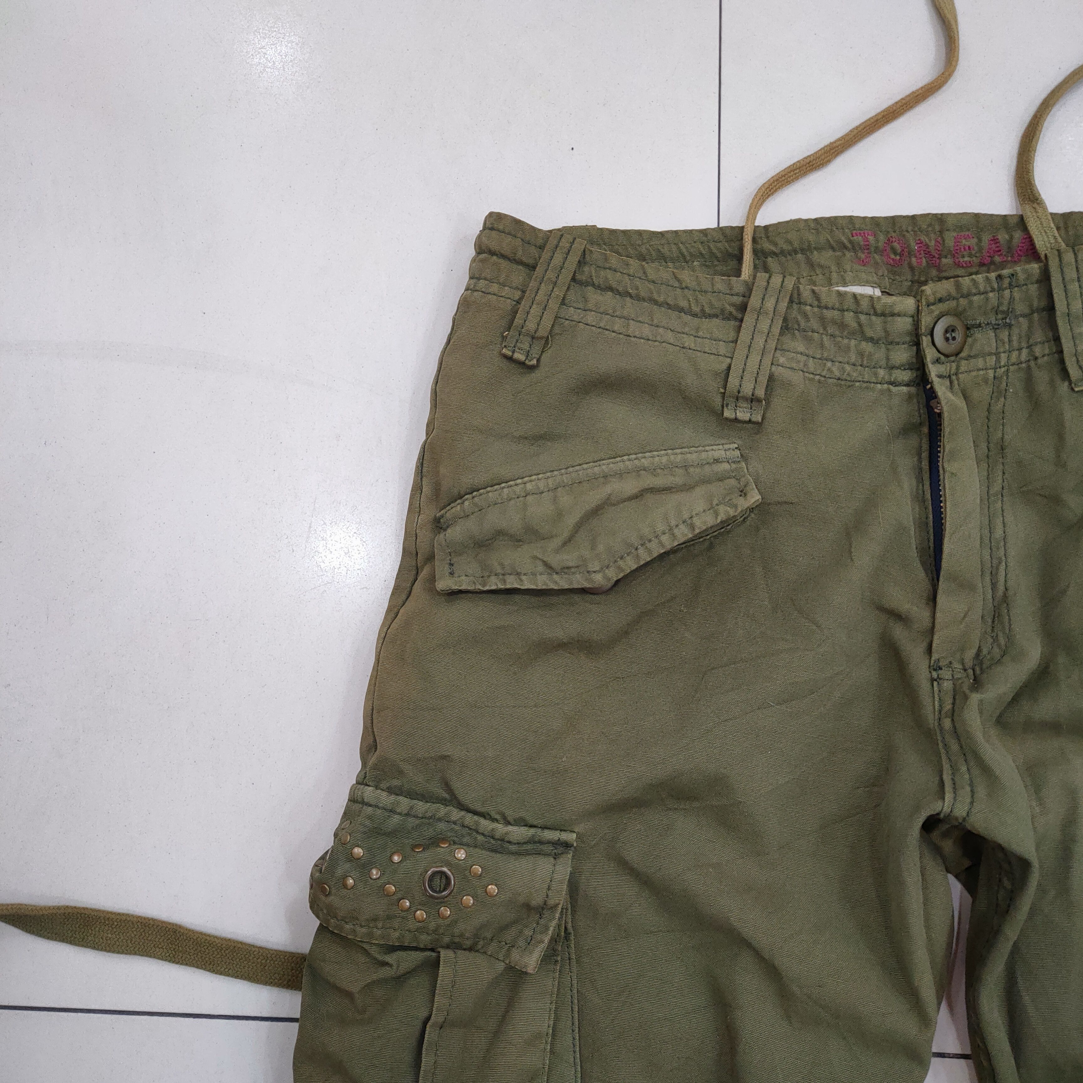 Japanese Brand VINTAGE FADED BONDAGE CARGO PANTS Size US 32 / EU 48 - 8 Thumbnail