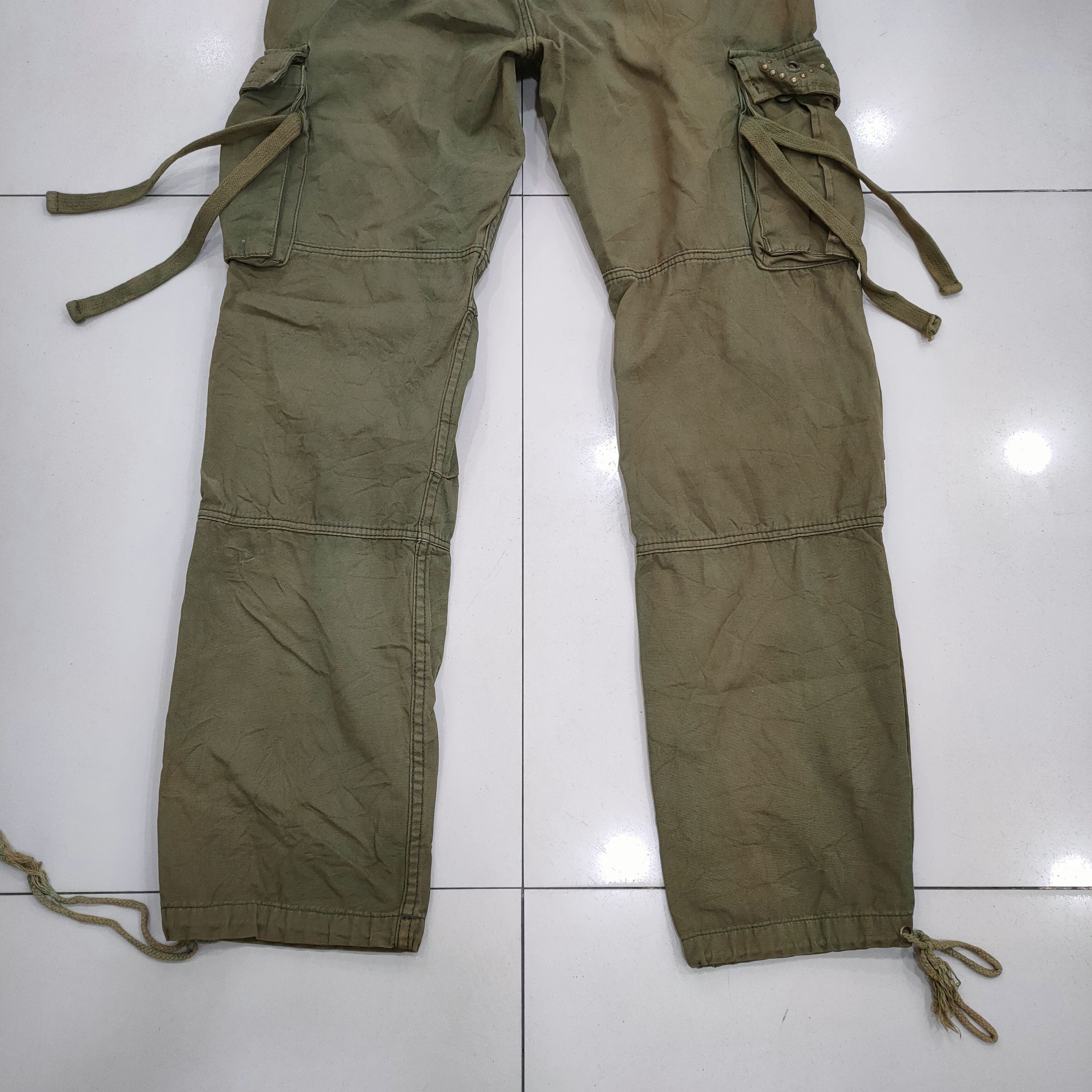 Japanese Brand VINTAGE FADED BONDAGE CARGO PANTS Size US 32 / EU 48 - 11 Thumbnail