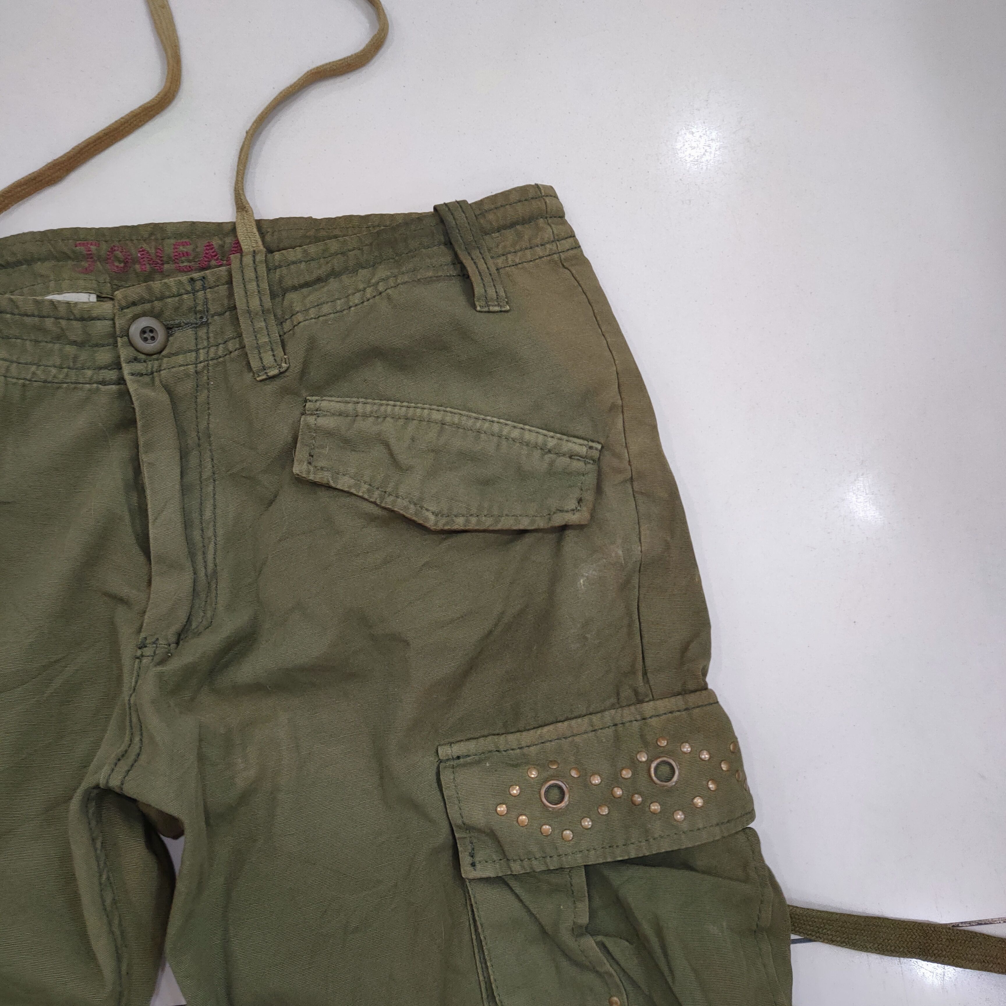 Japanese Brand VINTAGE FADED BONDAGE CARGO PANTS Size US 32 / EU 48 - 9 Thumbnail