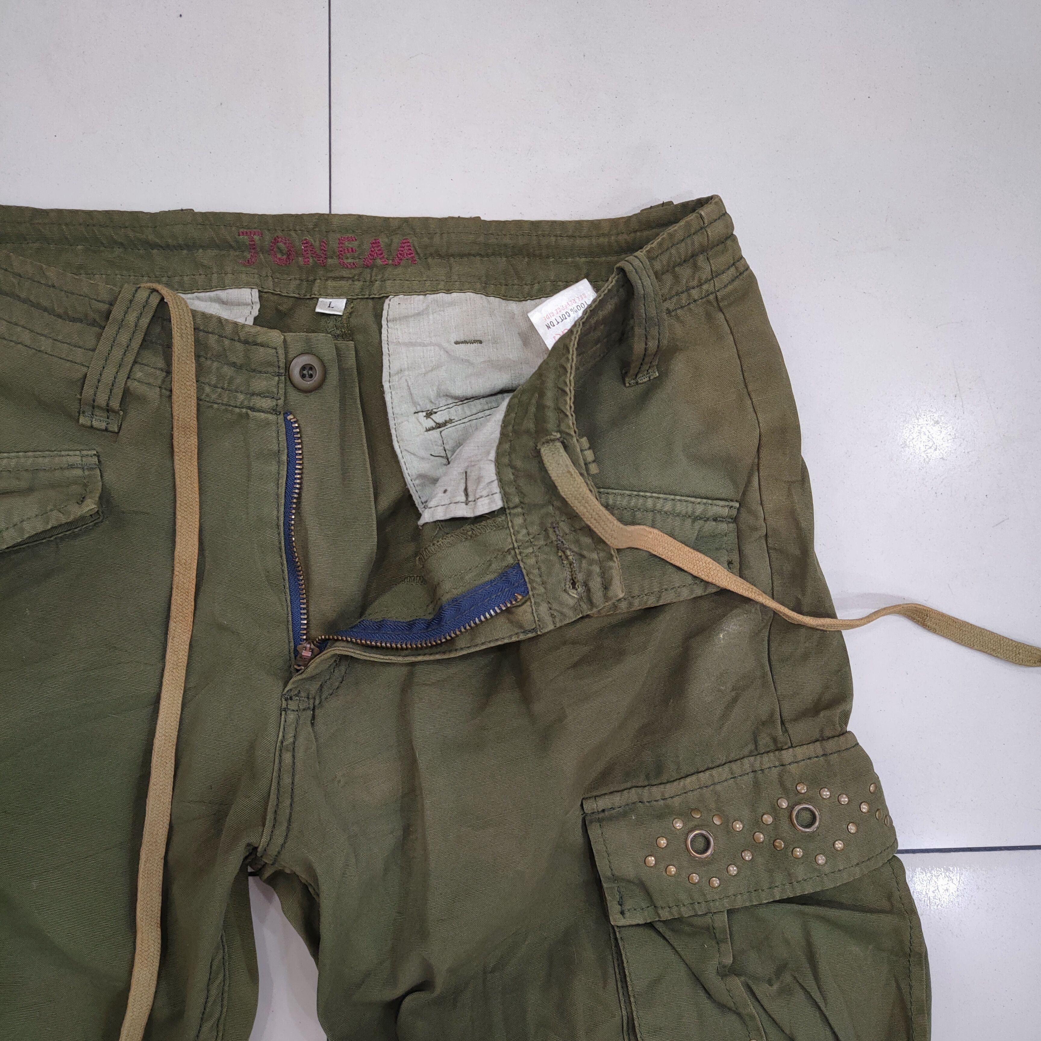 Japanese Brand VINTAGE FADED BONDAGE CARGO PANTS Size US 32 / EU 48 - 12 Thumbnail