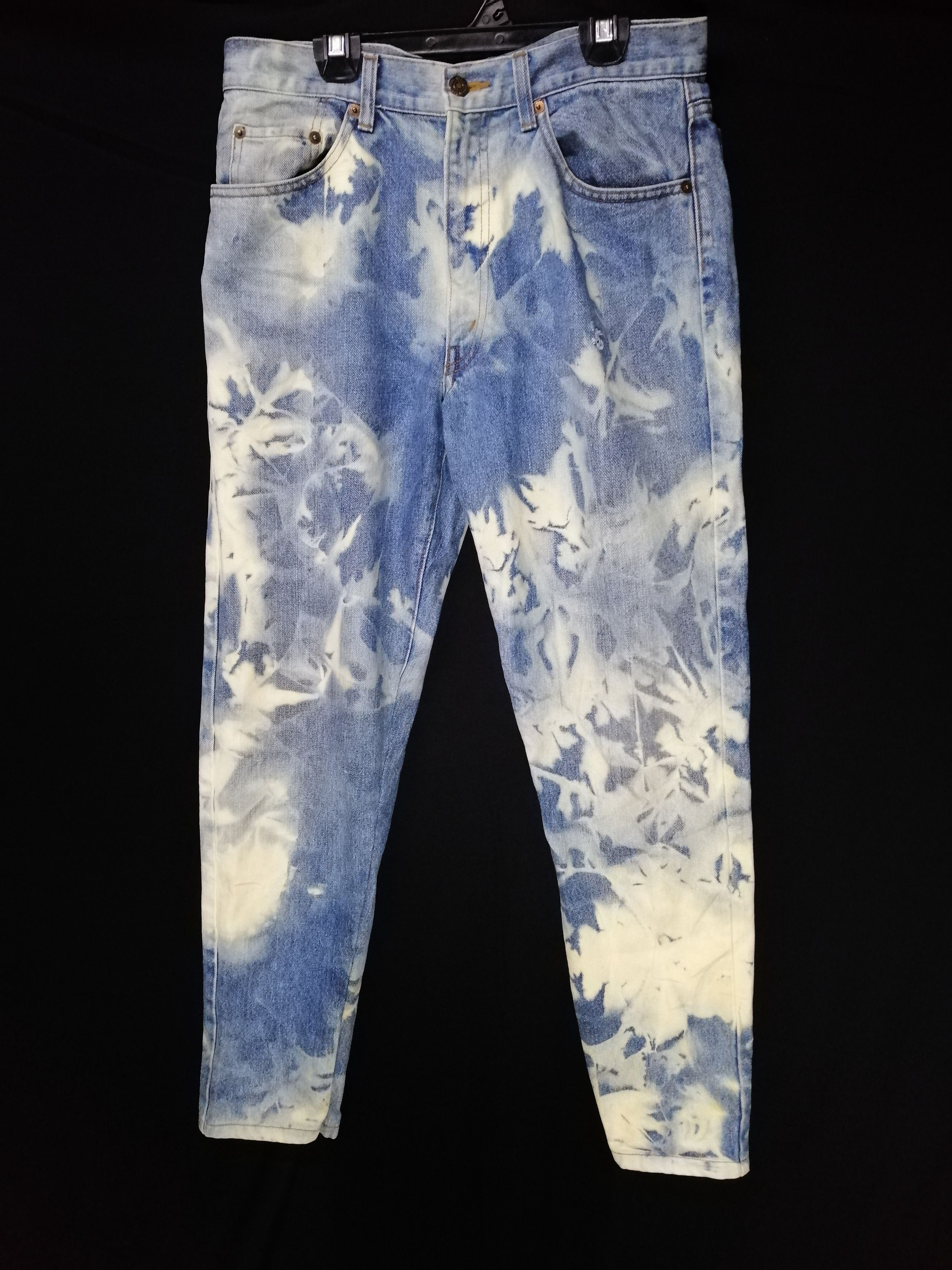 Japanese Brand Carrot Denim Acid Wash Slim Fim Size US 30 / EU 46 - 1 Thumbnail