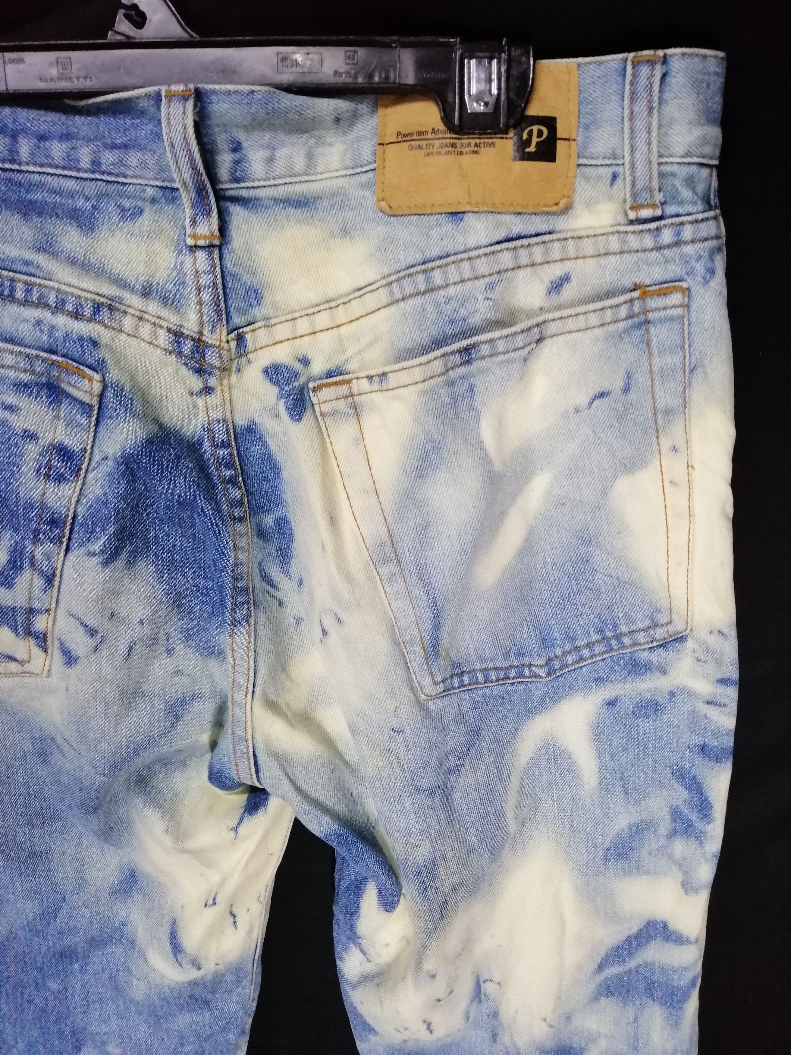 Japanese Brand Carrot Denim Acid Wash Slim Fim Size US 30 / EU 46 - 5 Thumbnail