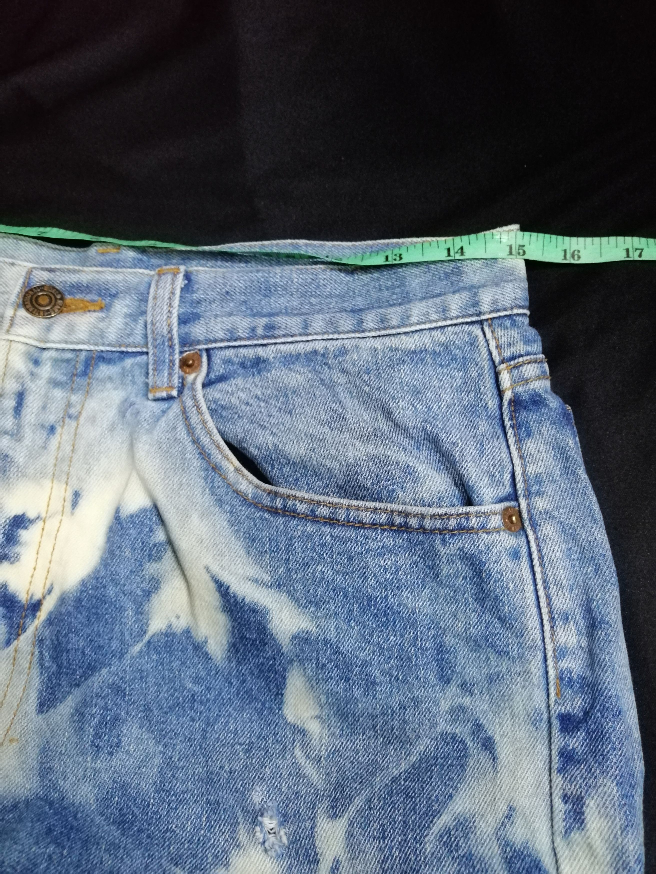 Japanese Brand Carrot Denim Acid Wash Slim Fim Size US 30 / EU 46 - 7 Thumbnail