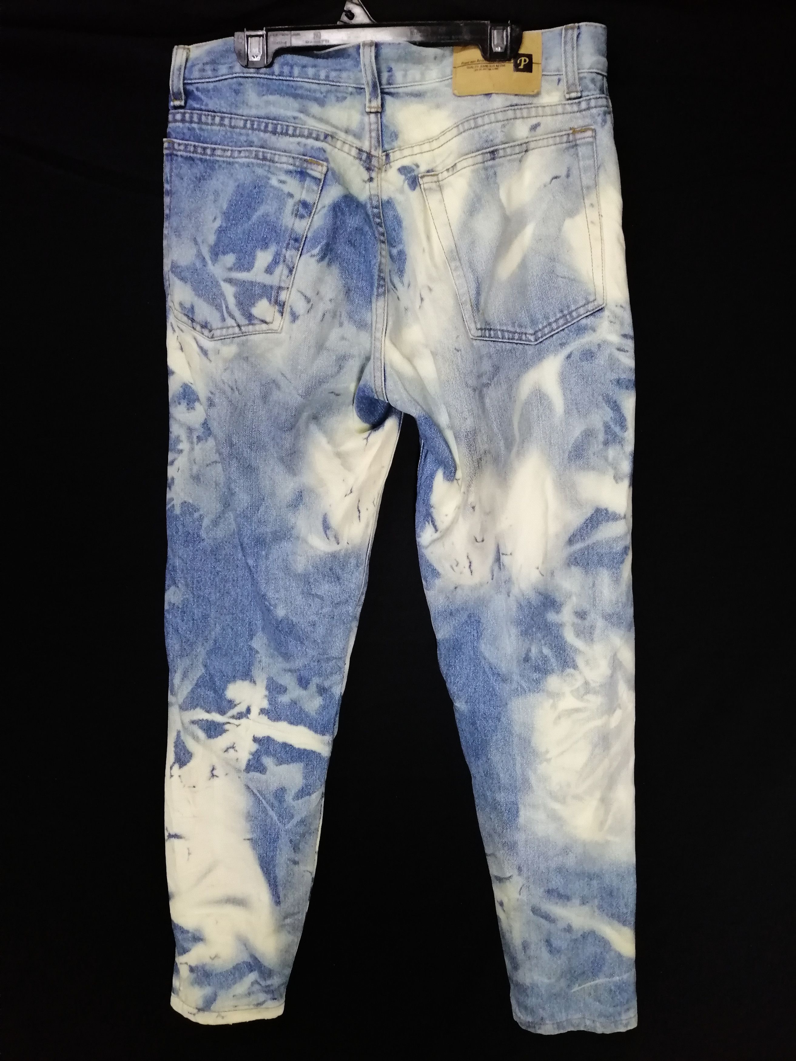 Japanese Brand Carrot Denim Acid Wash Slim Fim Size US 30 / EU 46 - 4 Thumbnail