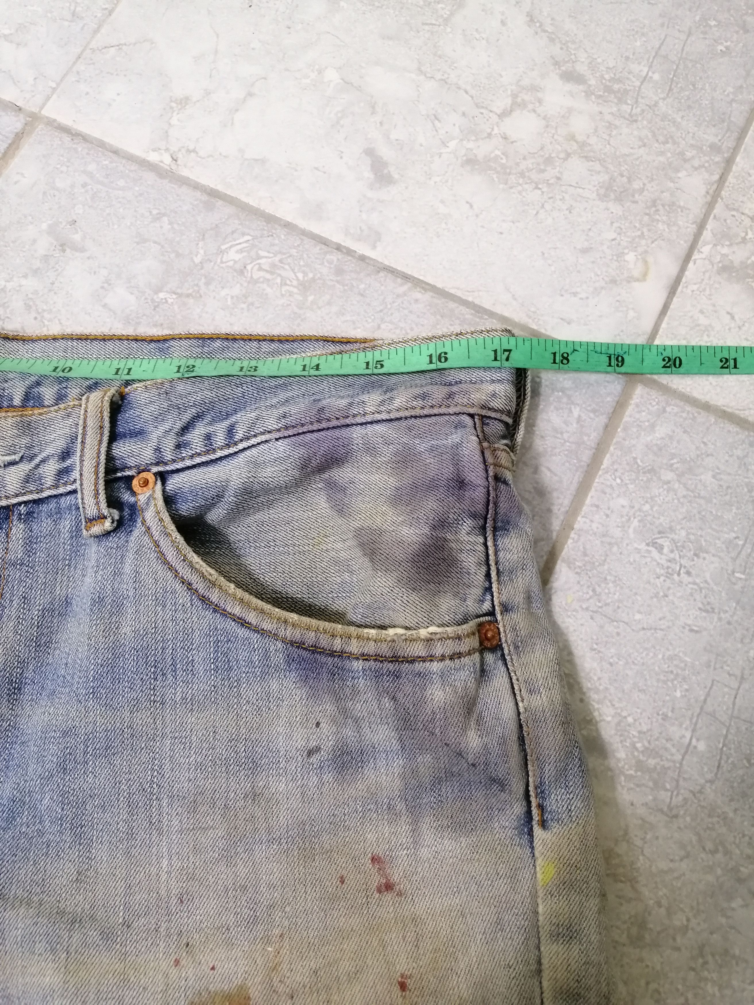 Levi's Vintage Clothing Levi’s 517 Painted Distressed Patches Boro Ripped Destroy Size US 34 / EU 50 - 8 Thumbnail