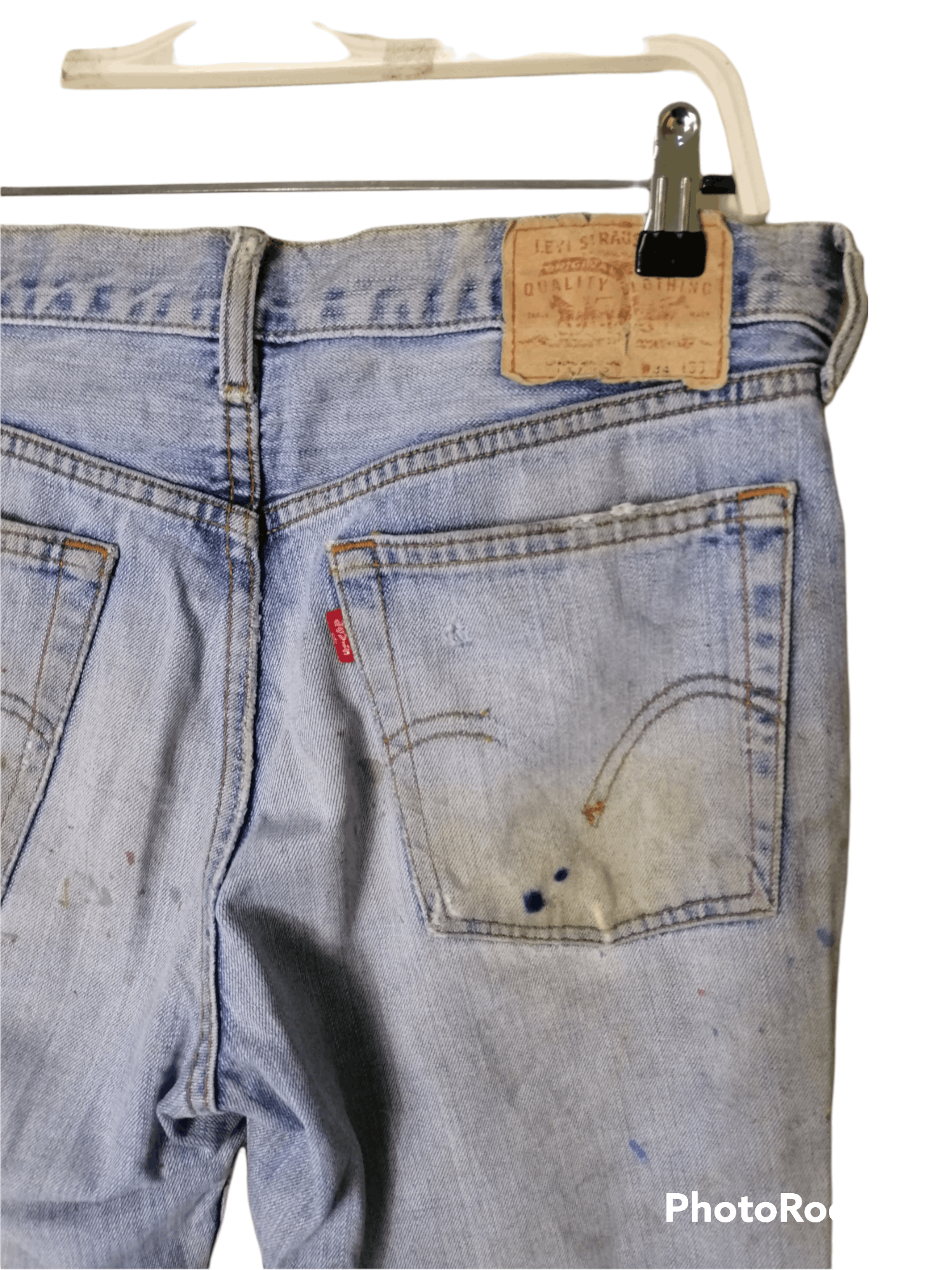 Levi's Vintage Clothing Levi’s 517 Painted Distressed Patches Boro Ripped Destroy Size US 34 / EU 50 - 5 Thumbnail