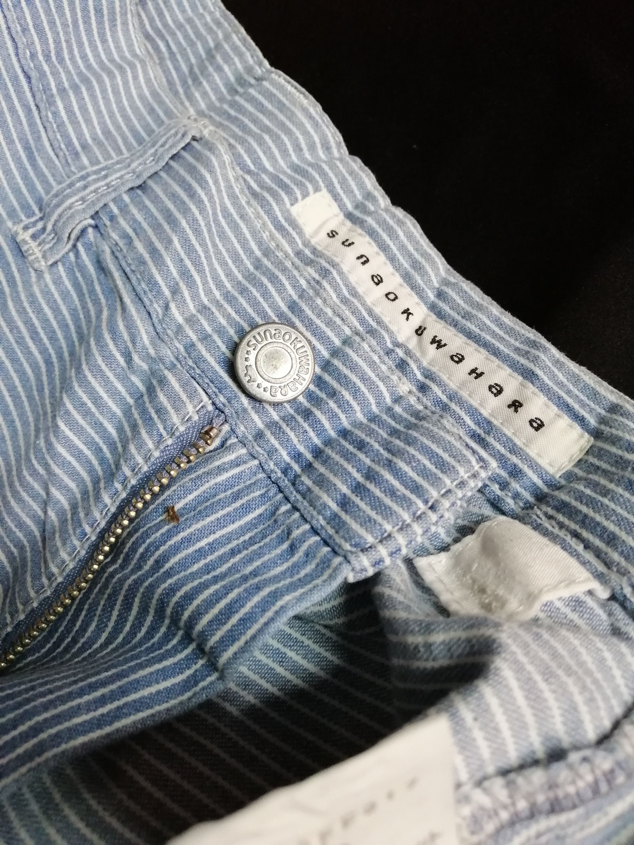 Issey Miyake × Japanese Brand Sunaokuwahara Crop Hickory Crop Pant Size US 28 / EU 44 - 6 Thumbnail