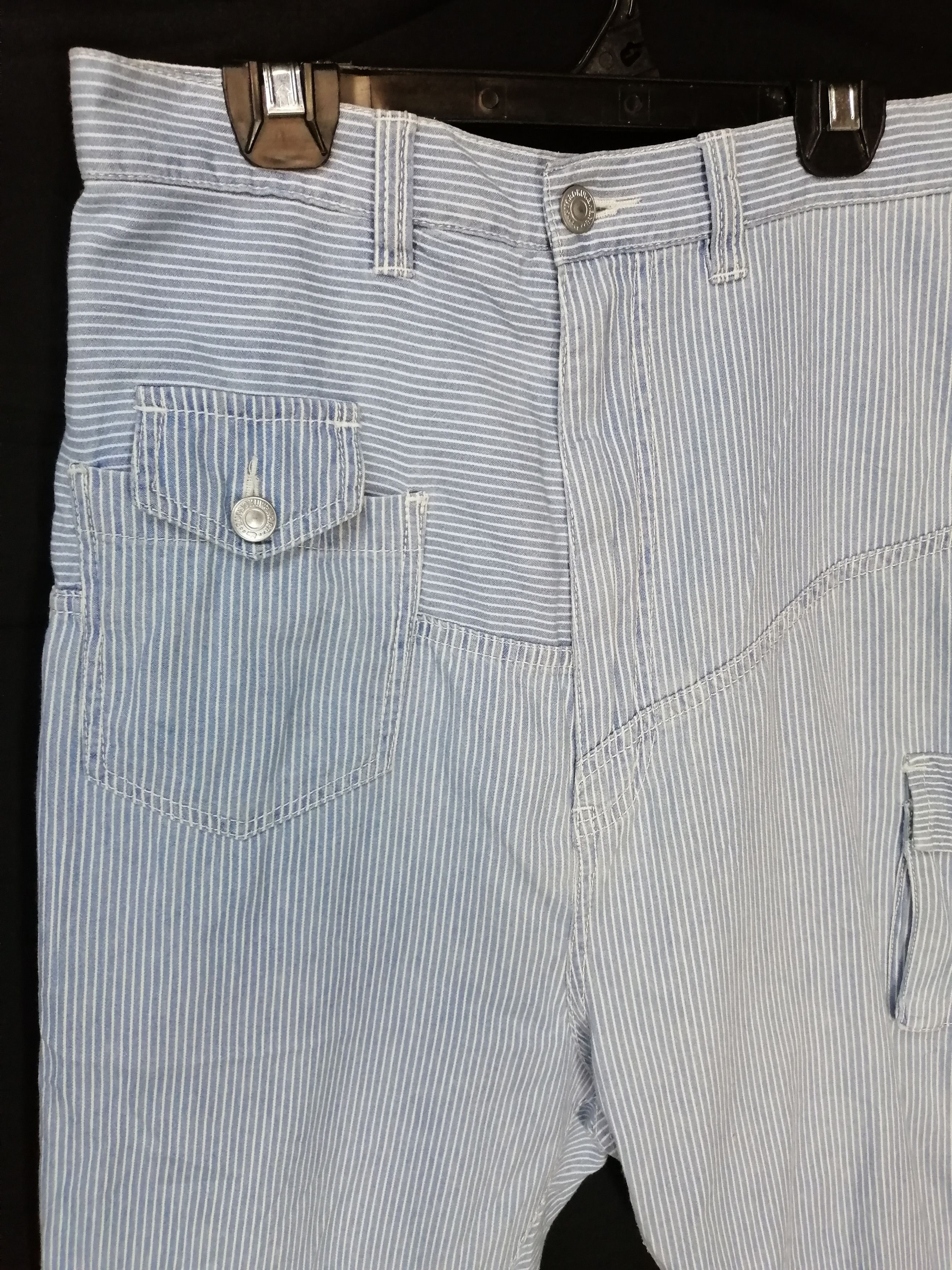 Issey Miyake × Japanese Brand Sunaokuwahara Crop Hickory Crop Pant Size US 28 / EU 44 - 2 Thumbnail