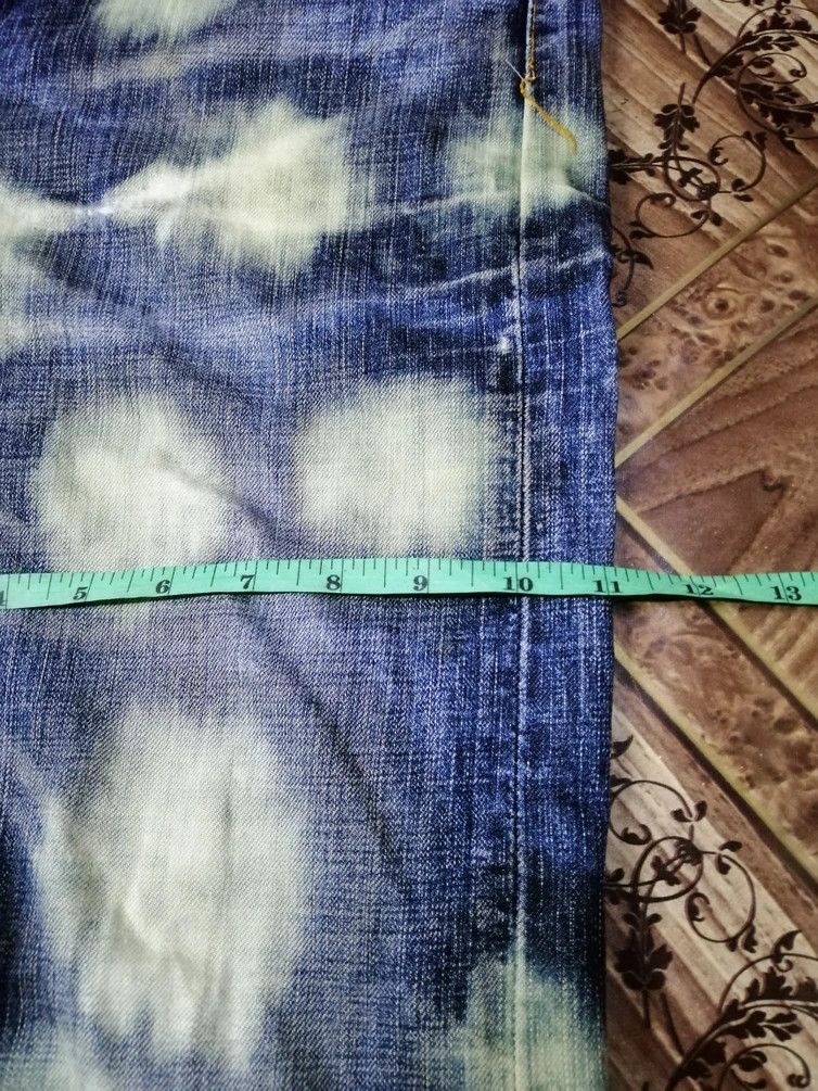 Levi's Vintage Clothing Levi's Bleach Snow Design Acids Wash Slim Straight Size US 35 - 10 Thumbnail