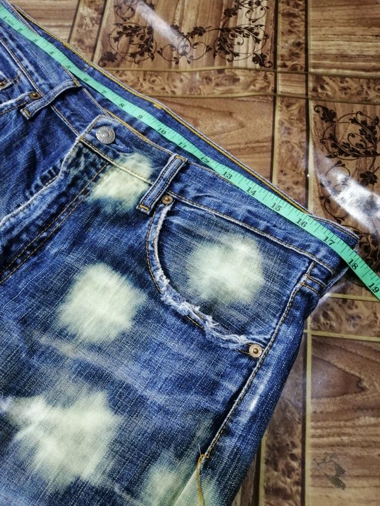 Levi's Vintage Clothing Levi's Bleach Snow Design Acids Wash Slim Straight Size US 35 - 8 Thumbnail