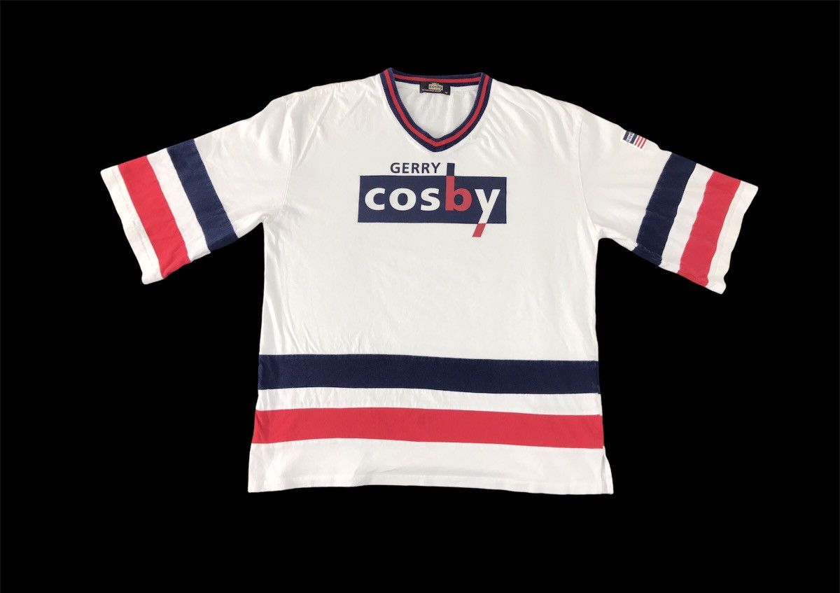 Japanese Brand × Vintage Gerry Cosby Striped Design Big Logo Spell Out Tee Size L Size US L / EU 52-54 / 3 - 1 Thumbnail