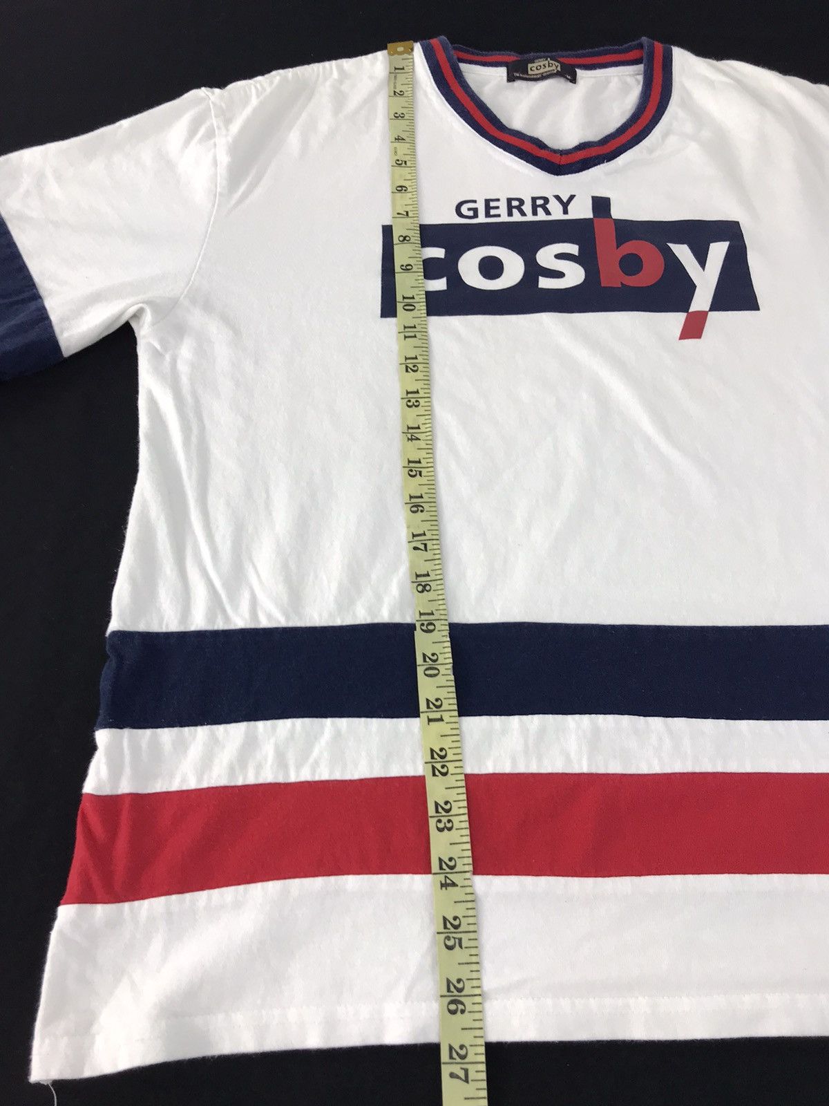 Japanese Brand × Vintage Gerry Cosby Striped Design Big Logo Spell Out Tee Size L Size US L / EU 52-54 / 3 - 9 Thumbnail