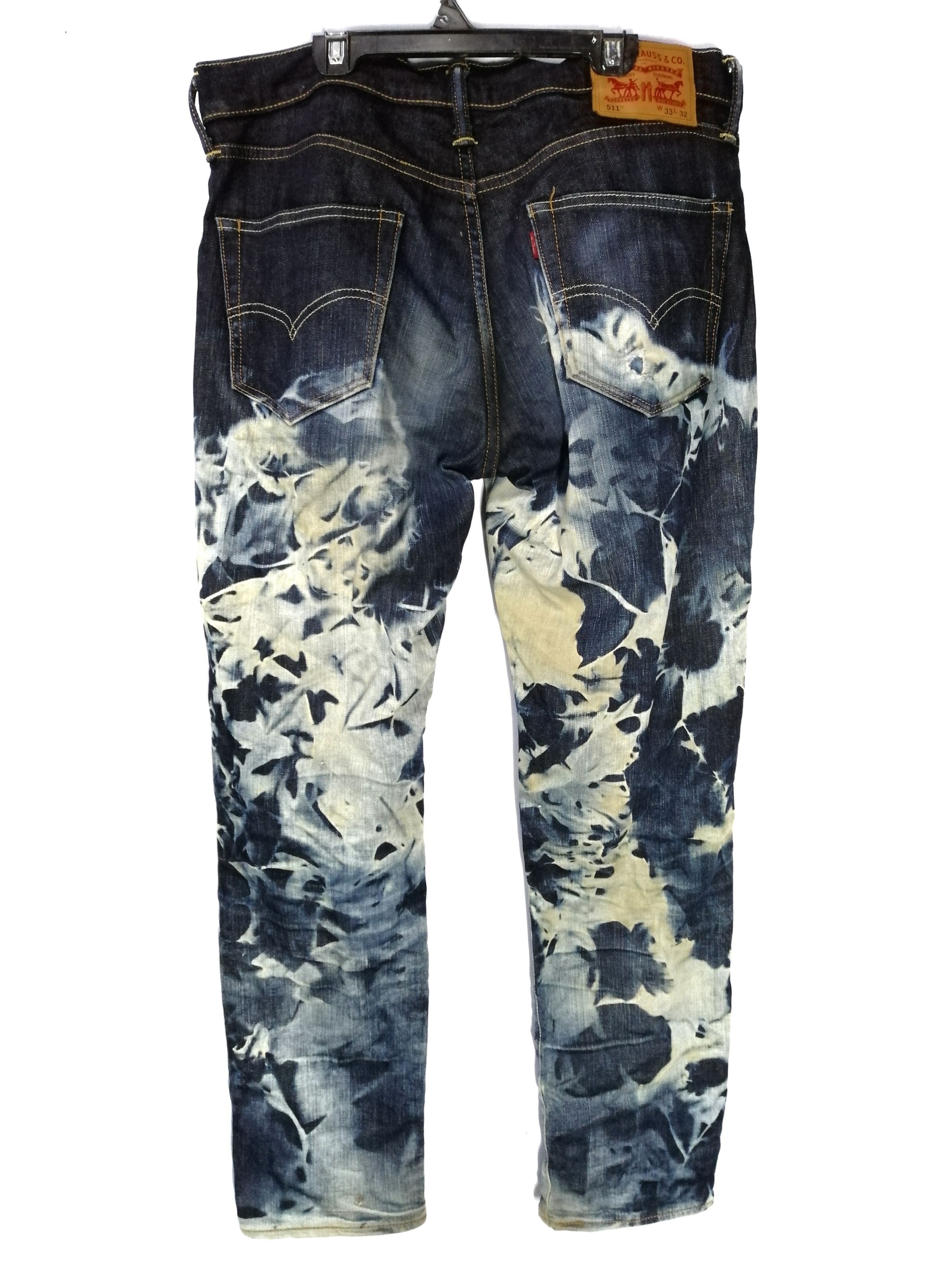 Levi's Vintage Clothing Levi's Bleach Tie Dye Slim Fit Size US 35 - 4 Thumbnail