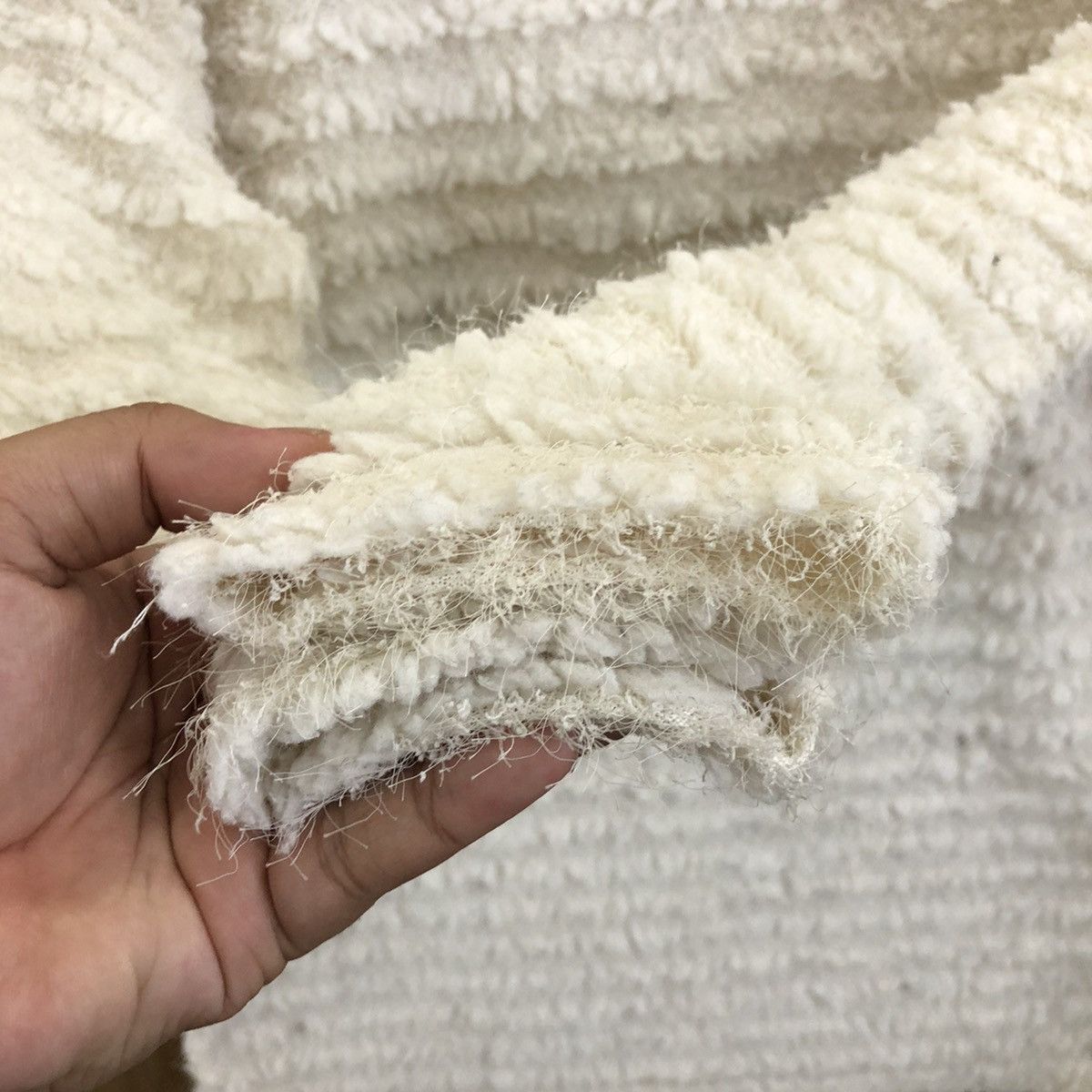 Aran Isles Knitwear × Japanese Brand APPL WHITE MOHAIR KNITWEAR #164 Size US M / EU 48-50 / 2 - 4 Thumbnail