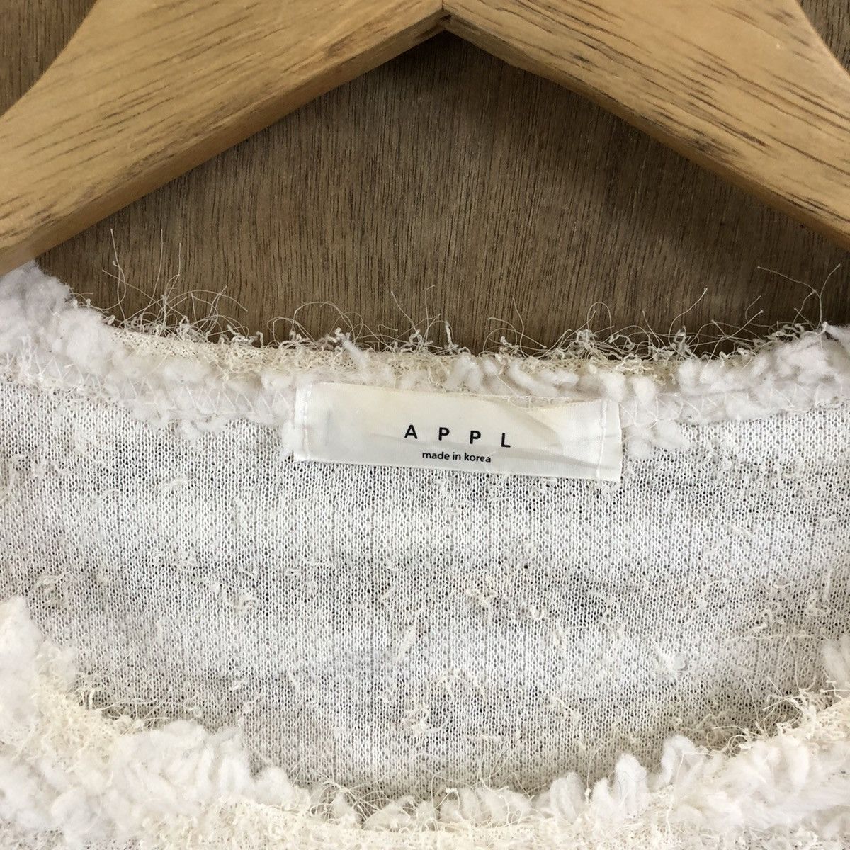 Aran Isles Knitwear × Japanese Brand APPL WHITE MOHAIR KNITWEAR #164 Size US M / EU 48-50 / 2 - 5 Thumbnail