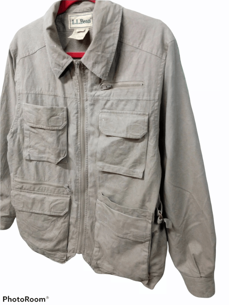 L.L. Bean Zipper Jacket Multi Pocket Work Wear Hunting Gear Military Size US S / EU 44-46 / 1 - 2 Thumbnail