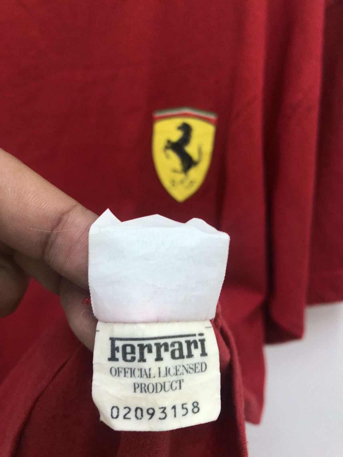 Rare 90s Vintage FERRARI Horse Racing Shirt