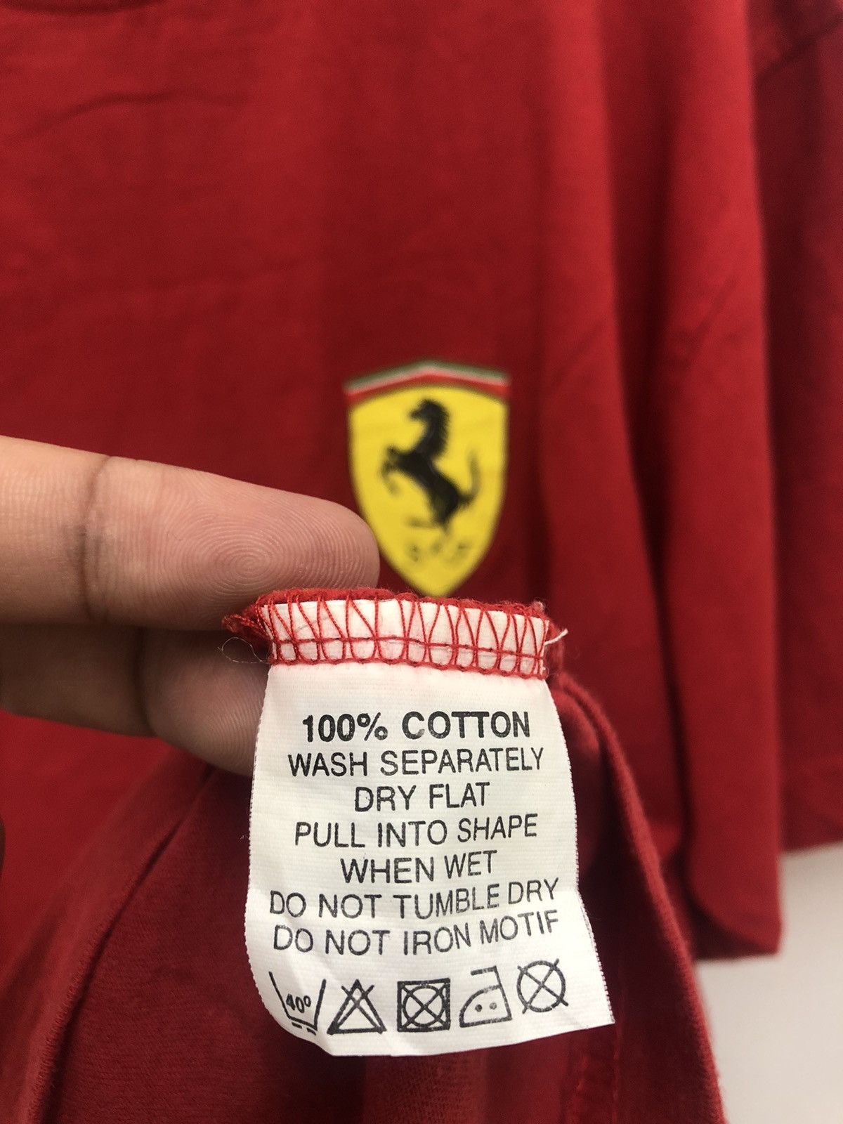 Rare 90s Vintage FERRARI Horse Racing Shirt