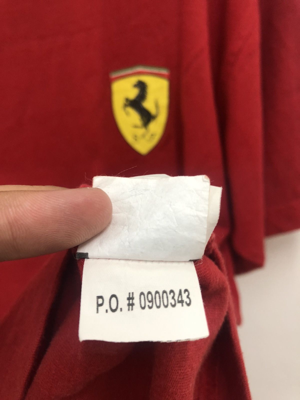 Rare 90s Vintage FERRARI Horse Racing Shirt