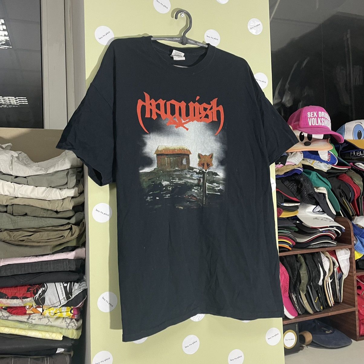 Vintage Vintage Y2K Goth Band Graphic Tee Black Faded Japanese XL Size US XL / EU 56 / 4 - 2 Thumbnail
