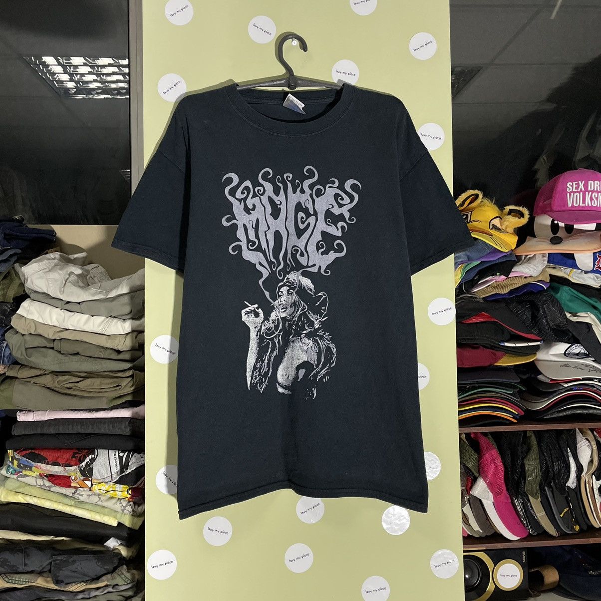 discounts hot sale Vintage Y2K Skulls Face Vamp Devil Dead 666 Horror Print  Tee | www.fcbsudan.com