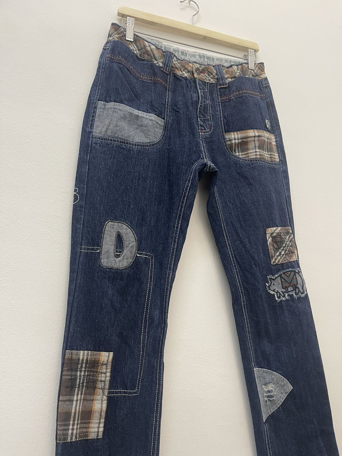 If Six Was Nine Rare Vintage DRUG STORE’S Patchwork Hysteric Lgb Jeans Size US 32 / EU 48 - 7 Thumbnail